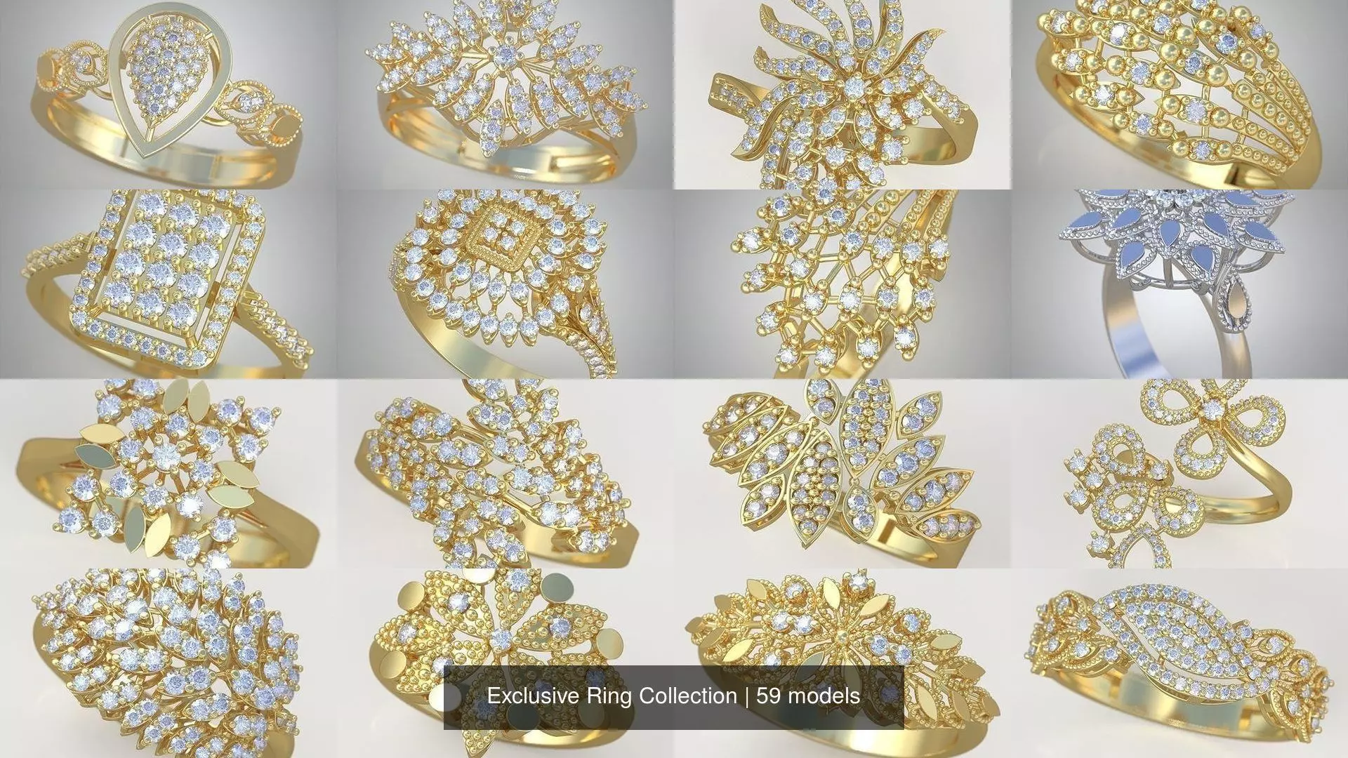Ring 3D 59 Models Collection _0