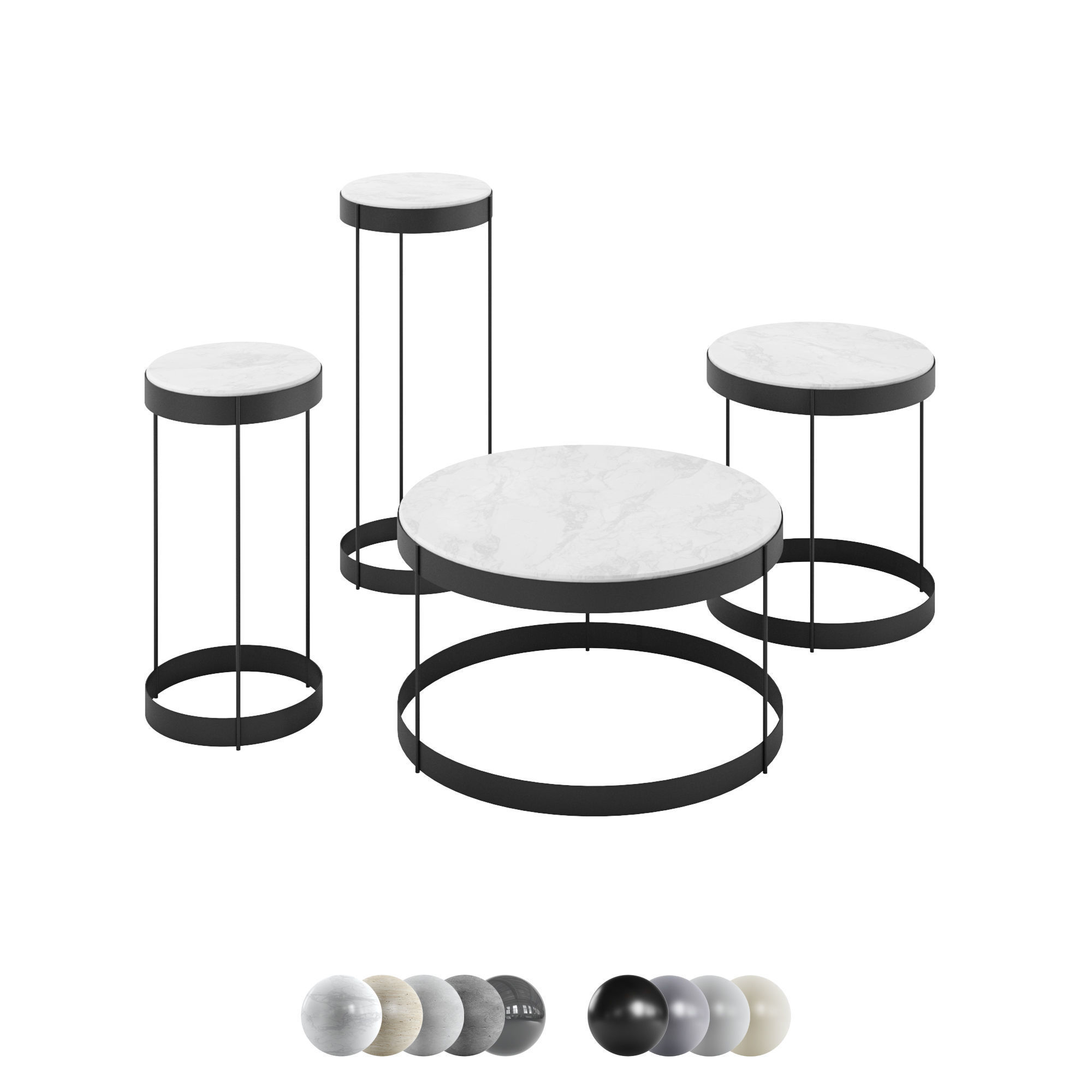 Bolia Coffee Table Drum 3D model_5