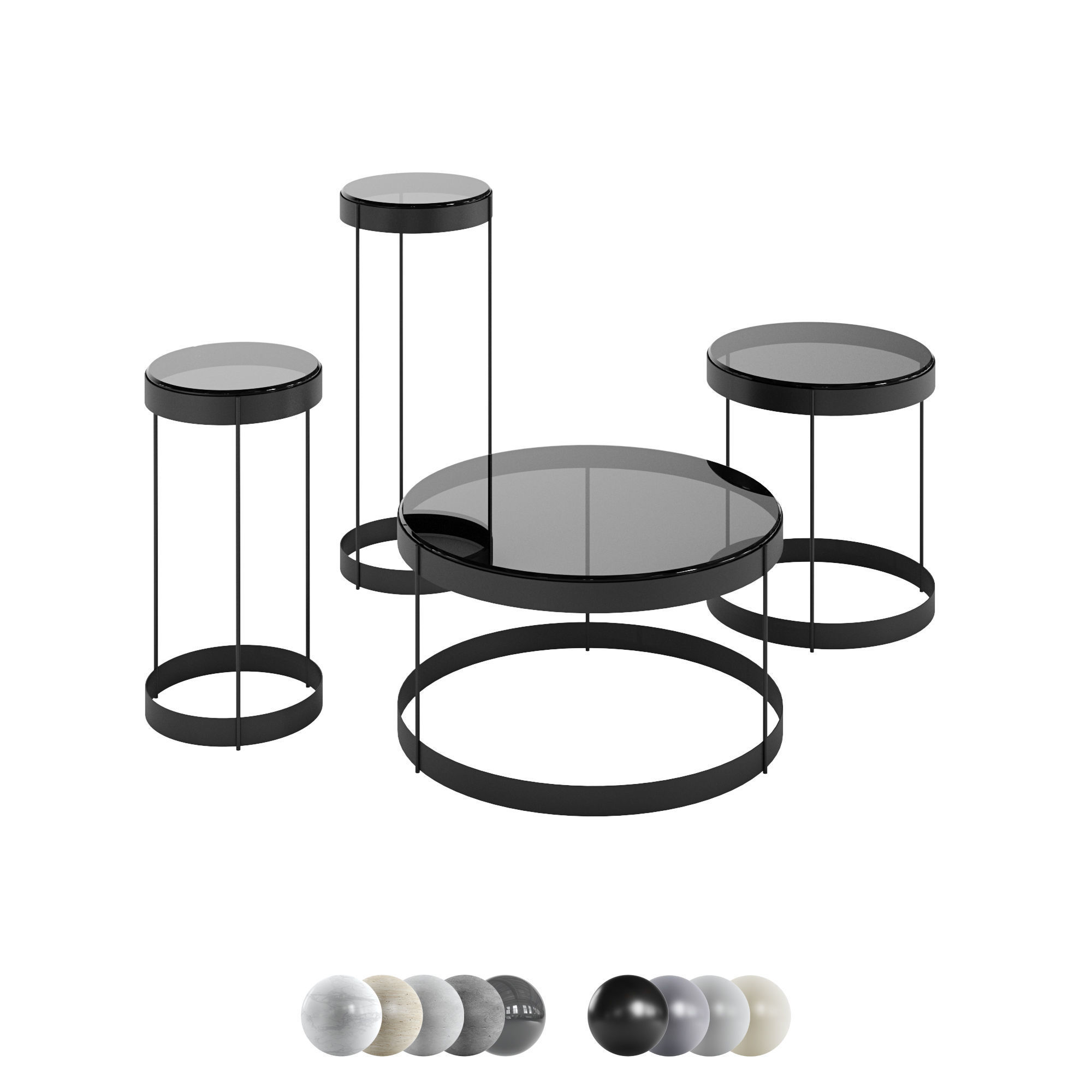 Bolia Coffee Table Drum 3D model_2