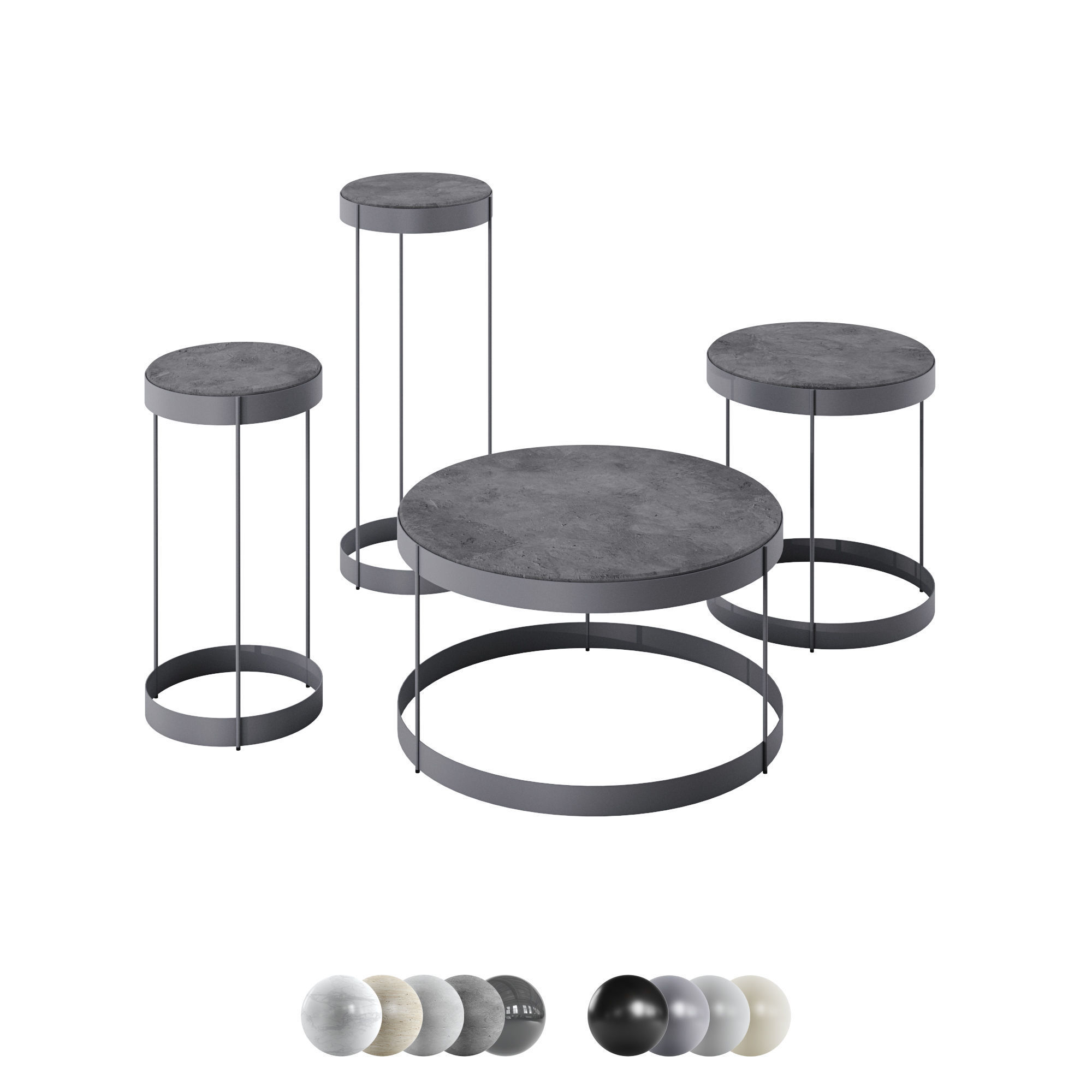 Bolia Coffee Table Drum 3D model_3