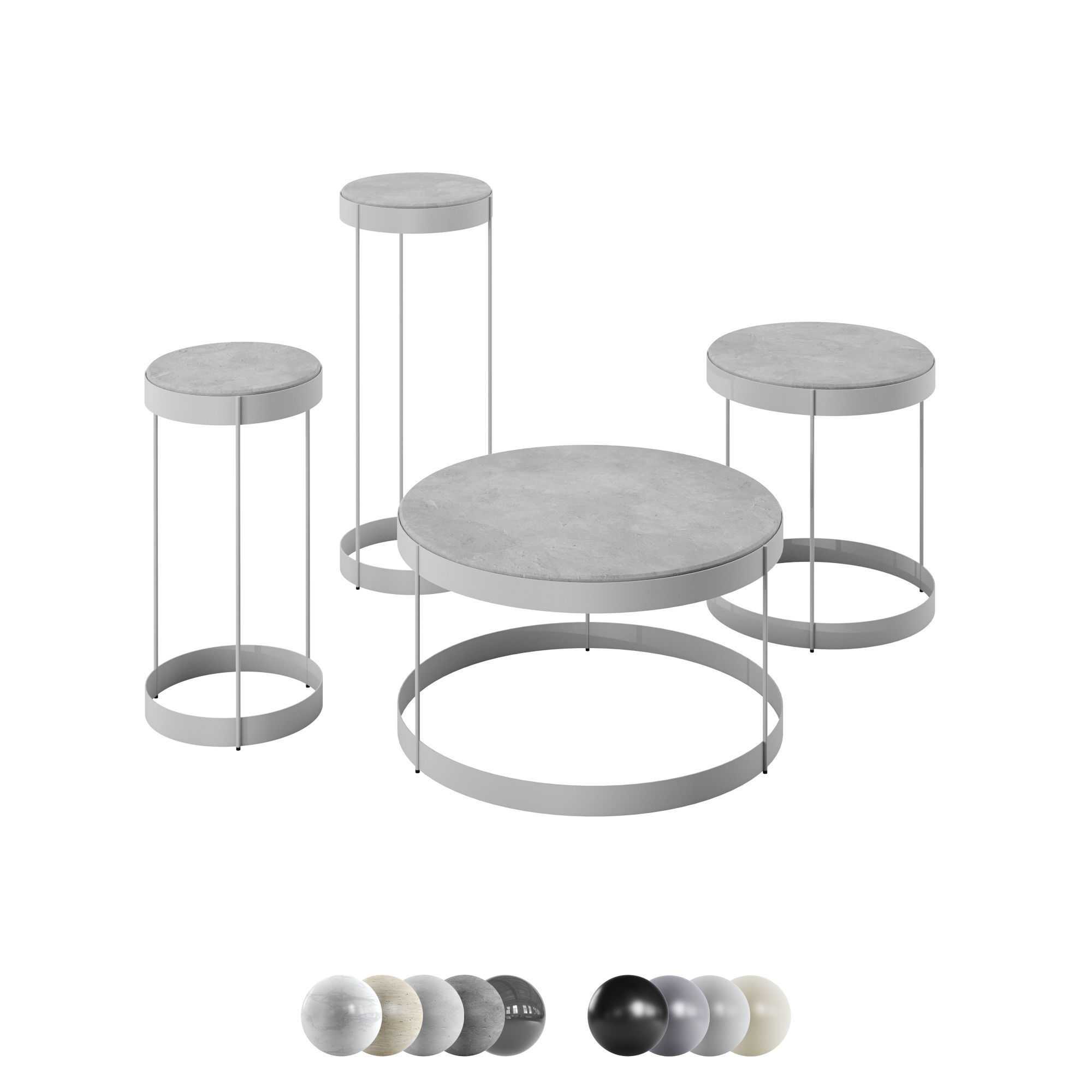 Bolia Coffee Table Drum 3D model_4