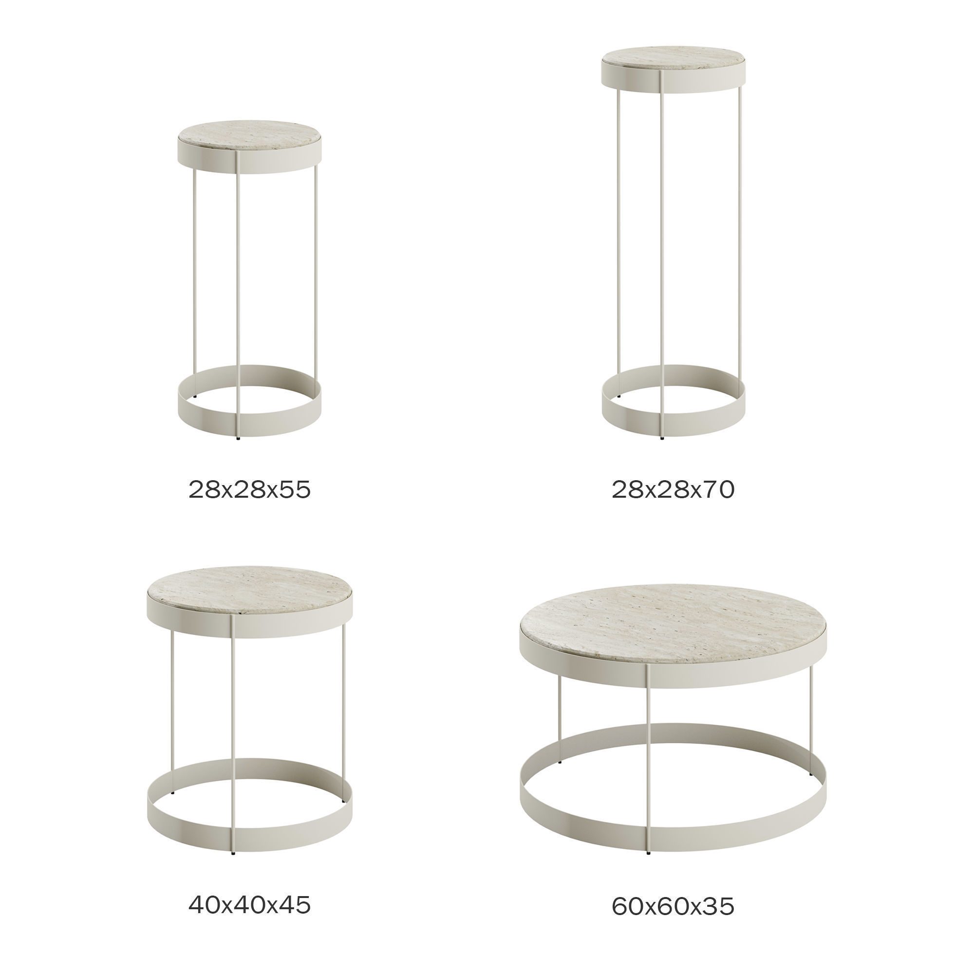 Bolia Coffee Table Drum 3D model_6
