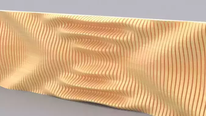 Parametric Wall Longitudinal Pattern 3D model