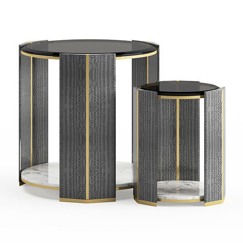 ALGERONE SET SIDE TABLE 3D model | CGTrader
