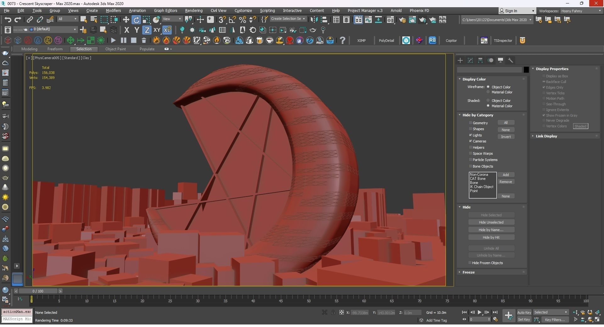 0073 - Crescent Skyscraper  3D model_20