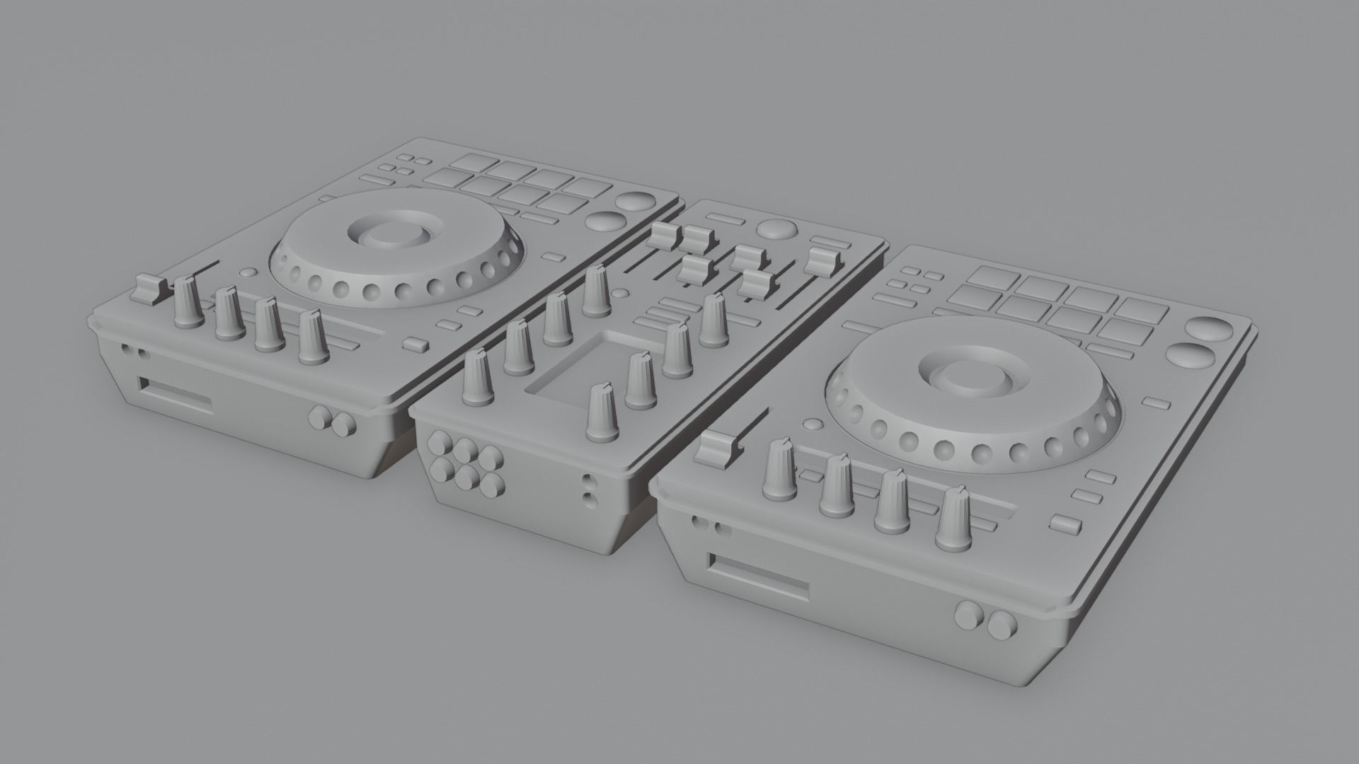 DJ Set 4K and 2K 3D model_2
