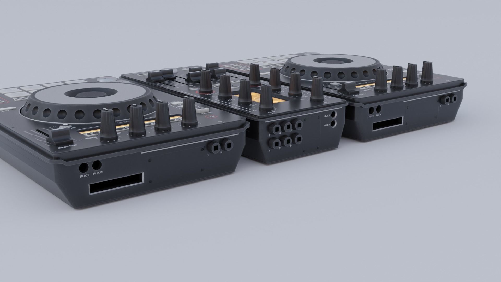 DJ Set 4K and 2K 3D model_7