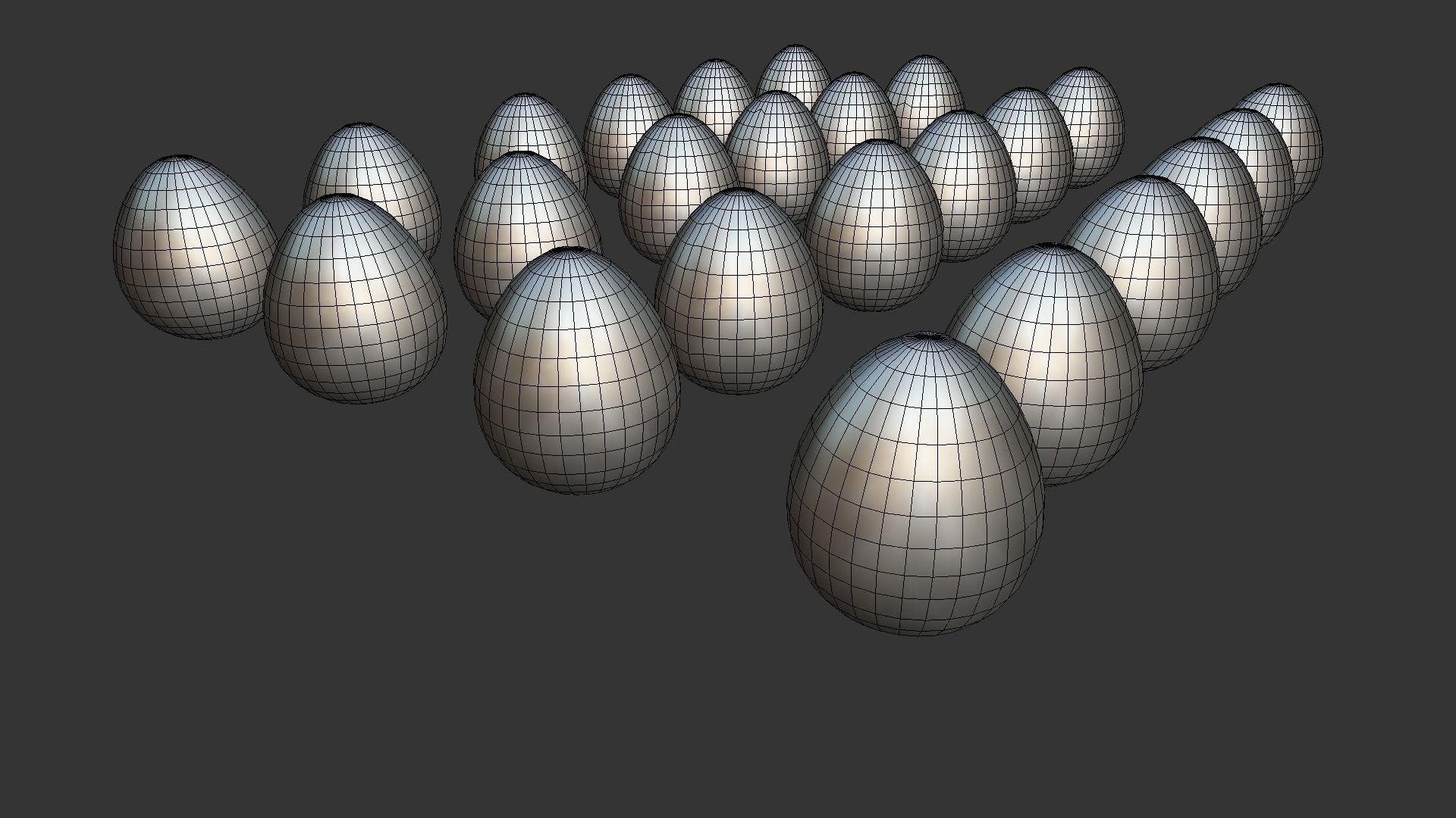 Collections Easter Eggs 5 Low-poly 3D model_6