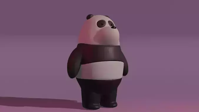Panda bear 3D model