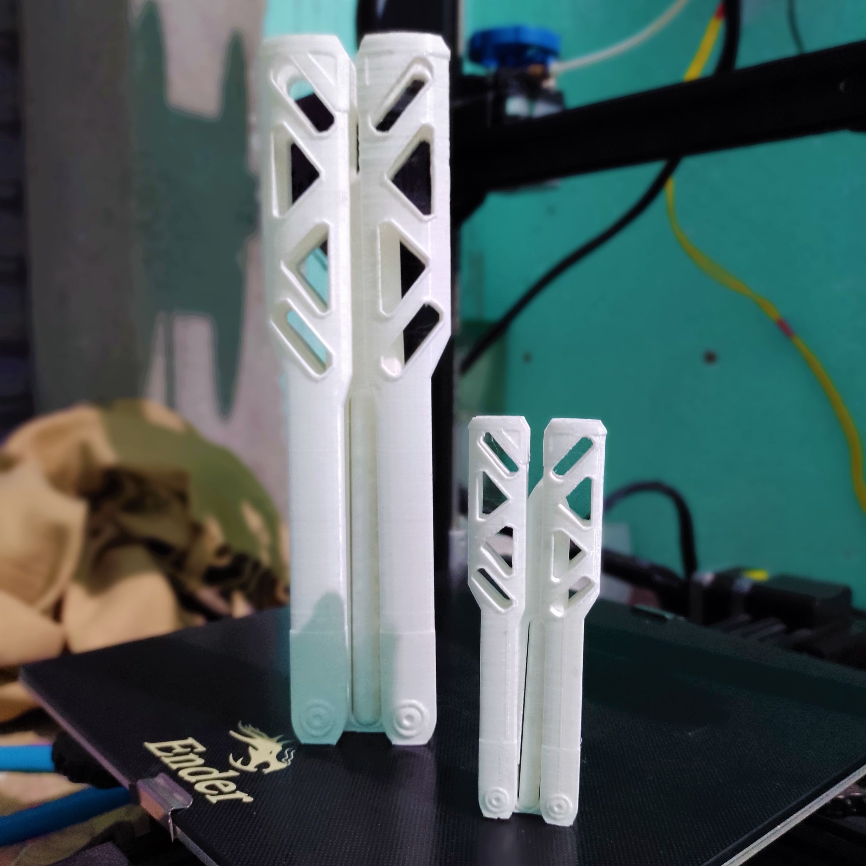 Butterfly knife 3D print model_3