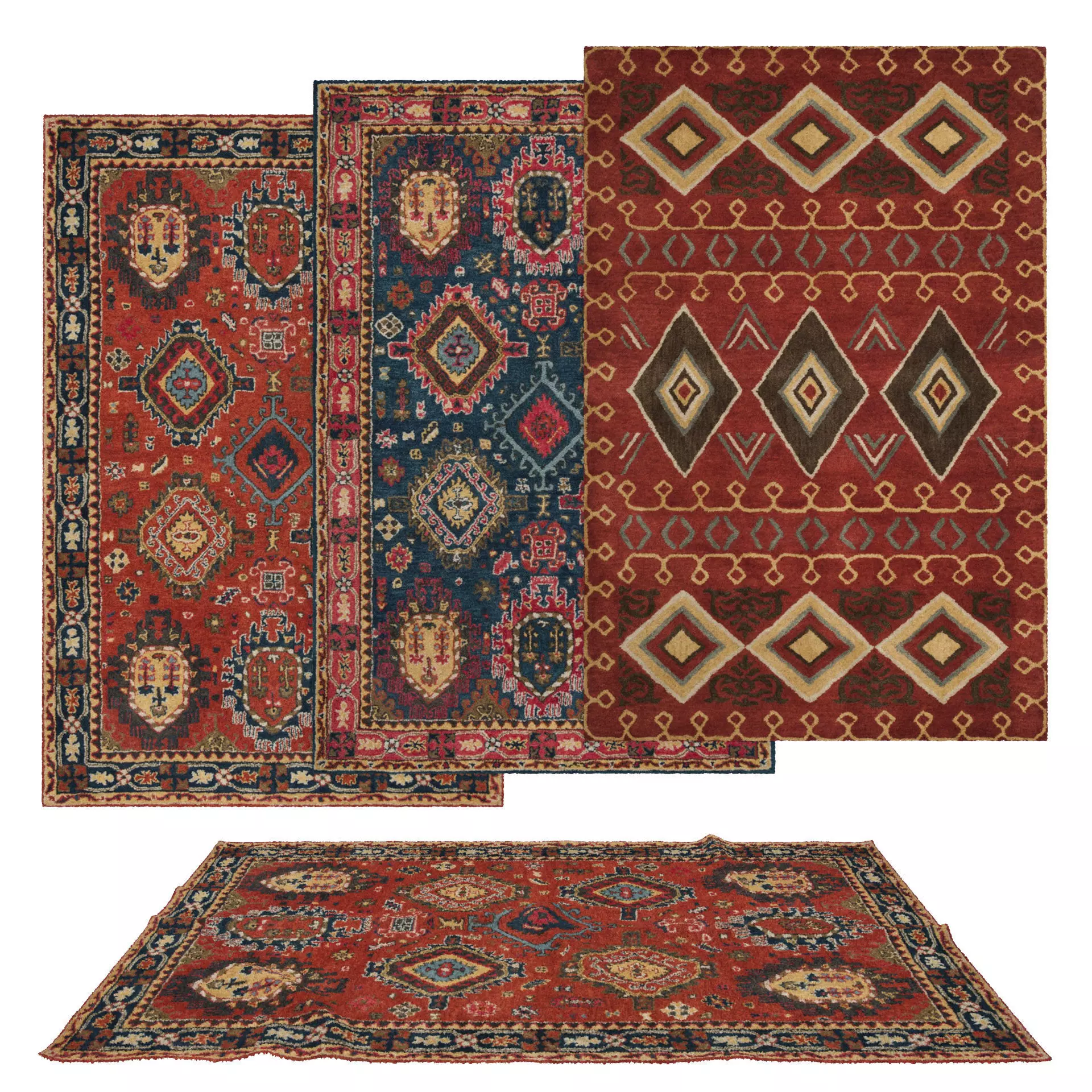 3D model Rugs No 835 VR / AR / low-poly | CGTrader