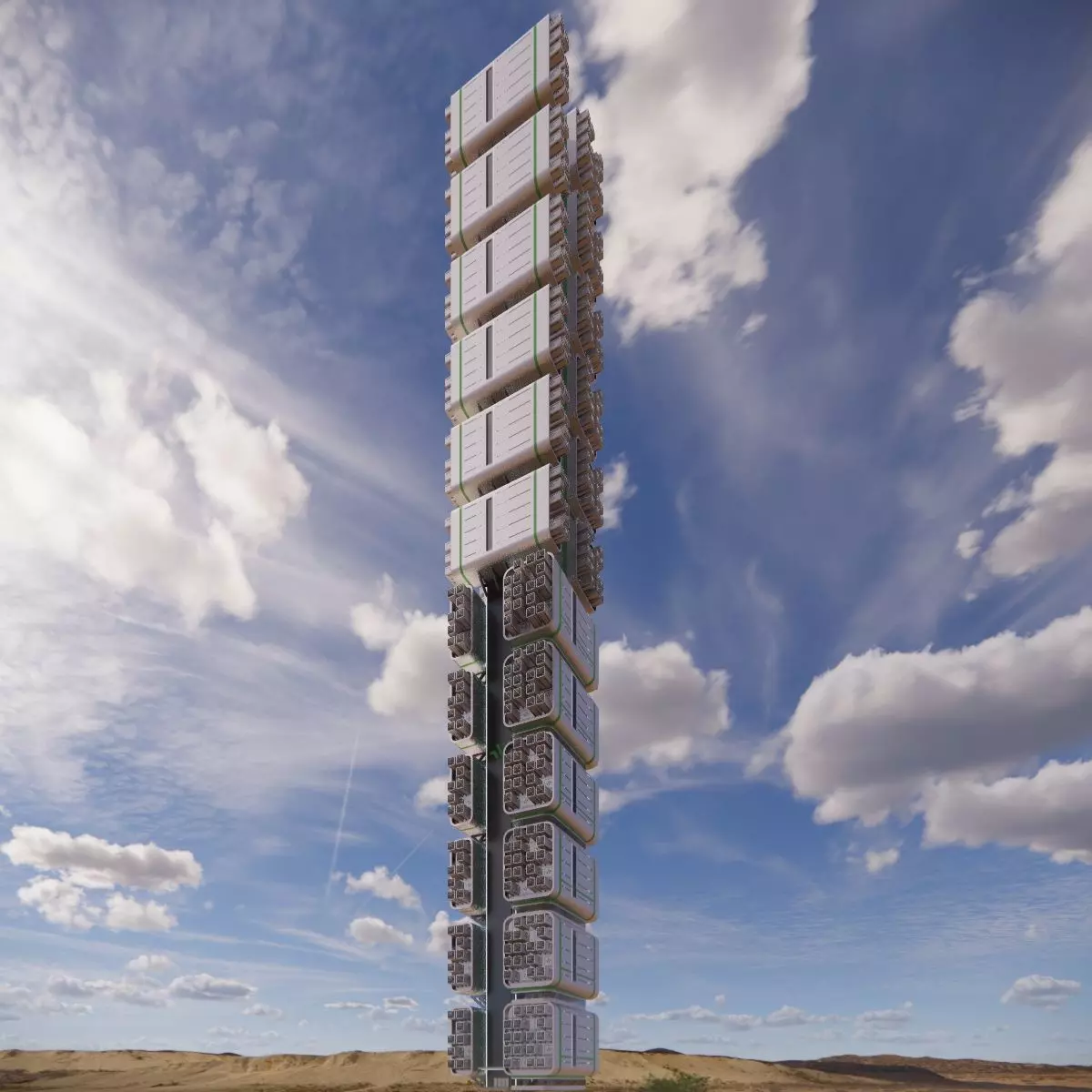 Sci-fi Tower 004 3D model_0