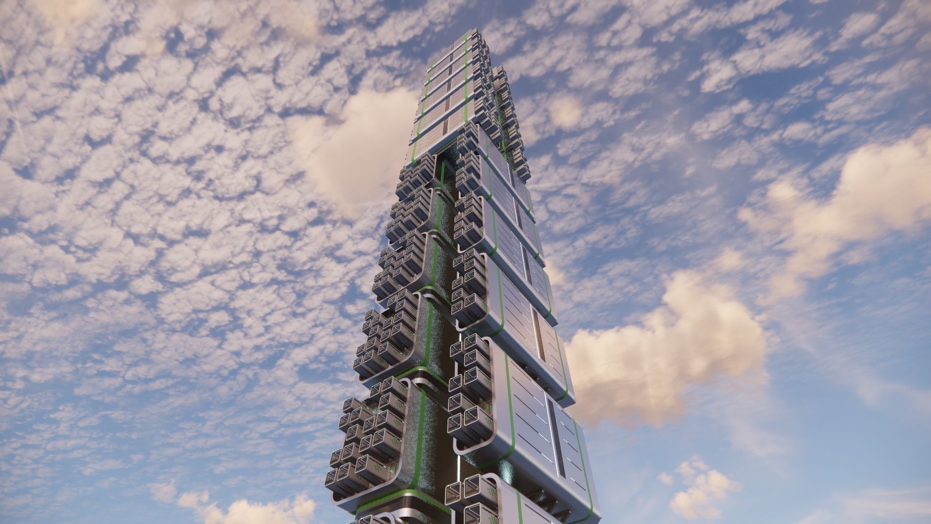 Sci-fi Tower 004 3D model_18