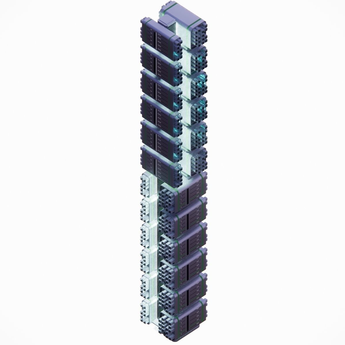 Sci-fi Tower 004 3D model_21