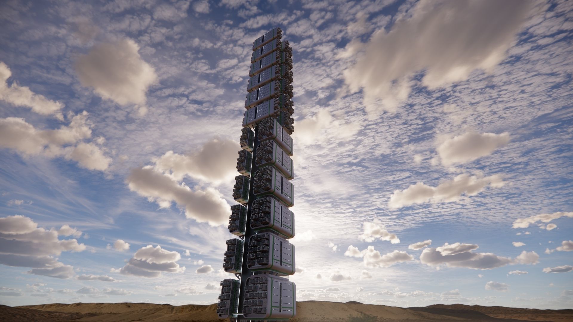 Sci-fi Tower 004 3D model_17