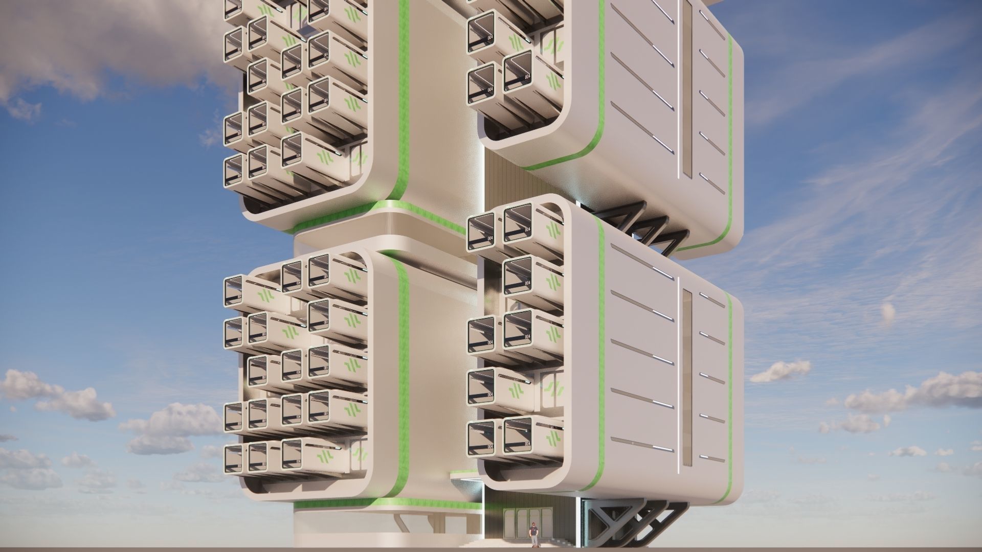 Sci-fi Tower 004 3D model_19