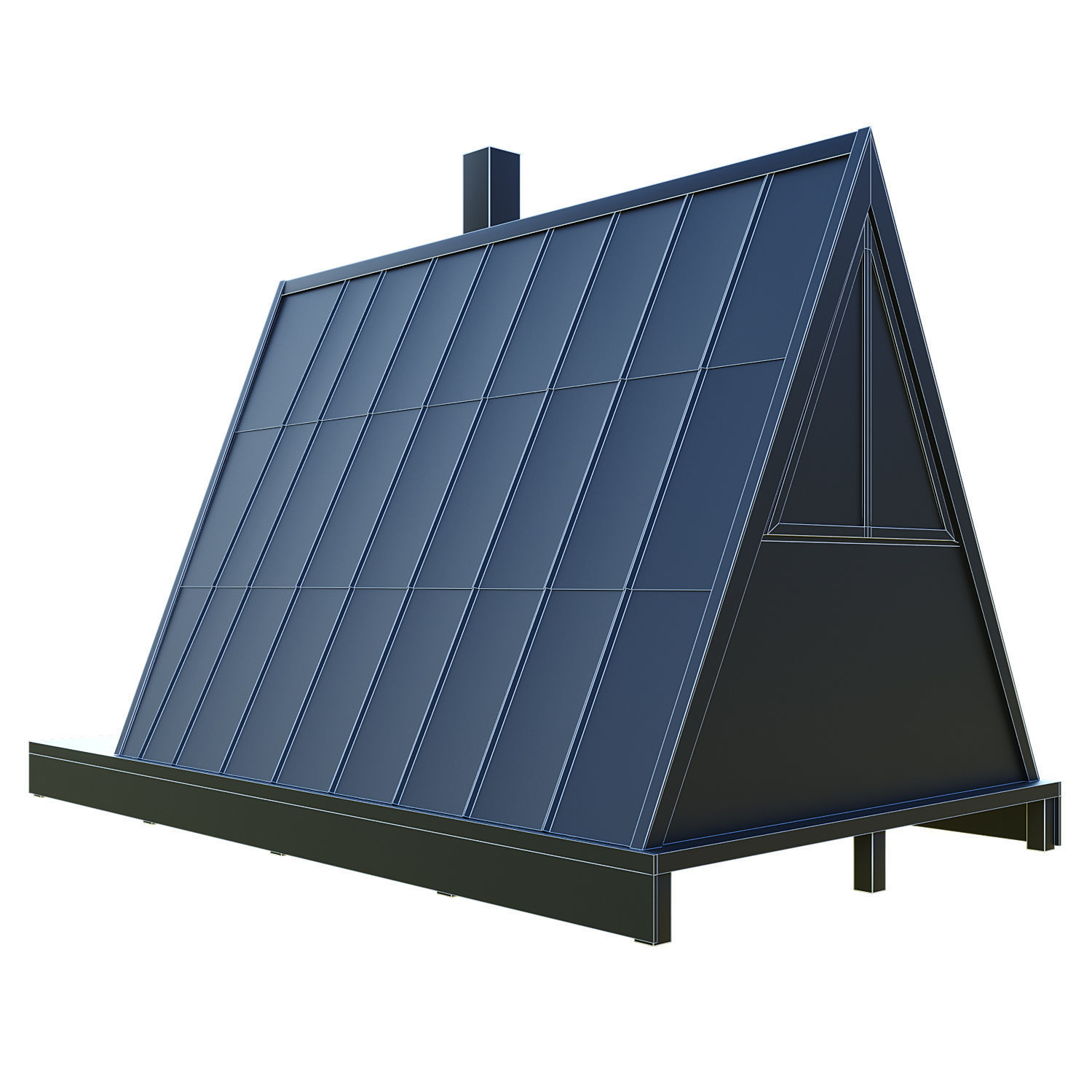 A-Frame House 3D model_8