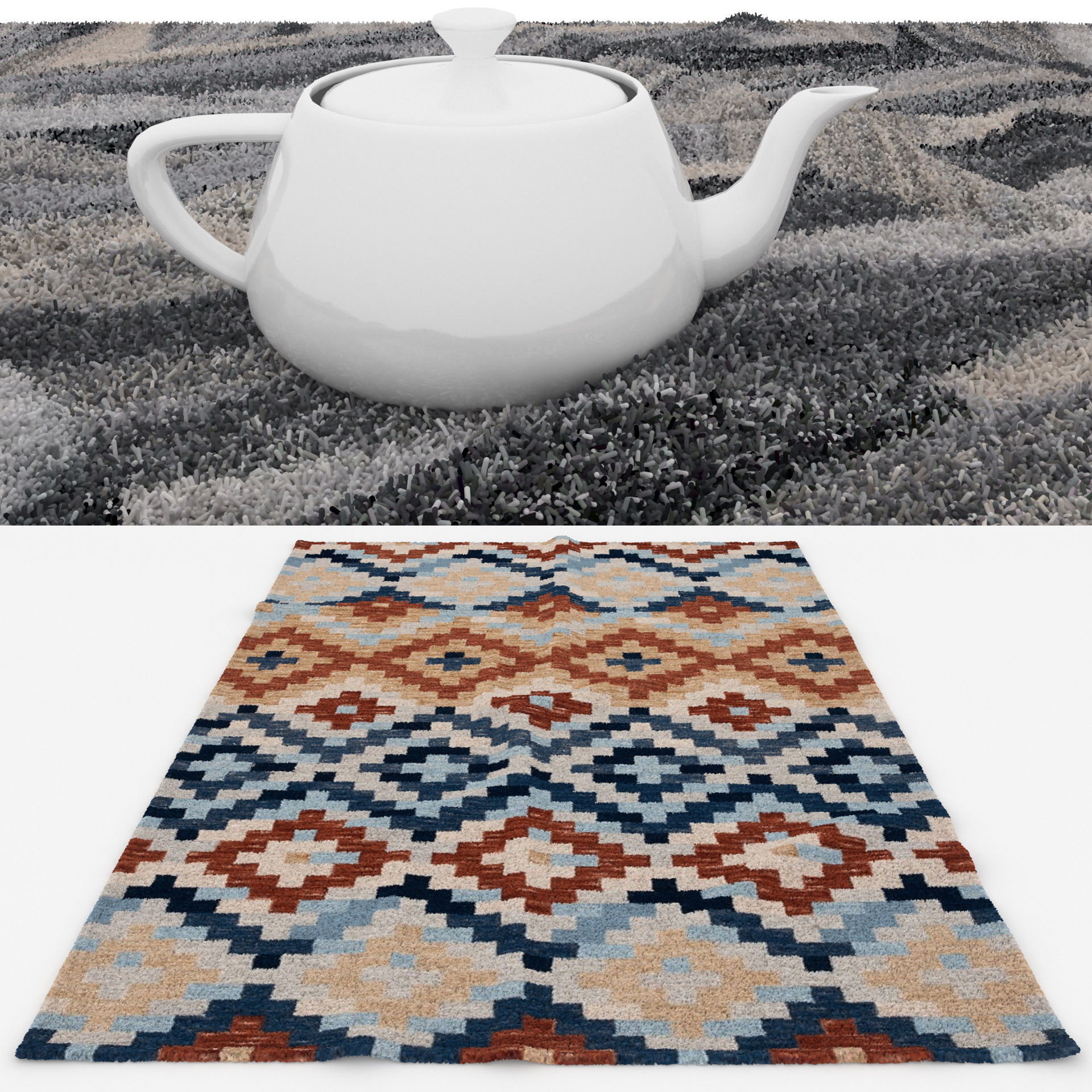 Rugs No 836 Low-poly 3D model_1