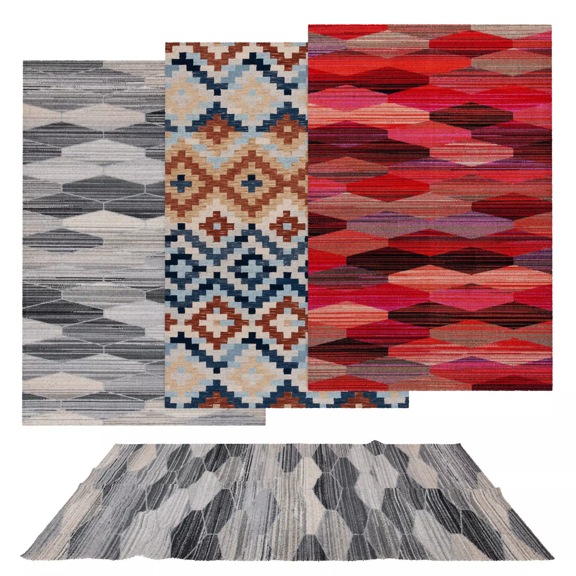 Rugs No 836 Low-poly 3D model_0
