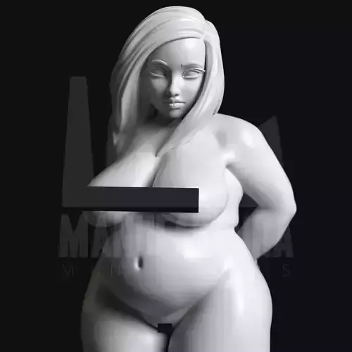 Thicc and Curvy BBW Slave Girl - Sub Series 123 3D print model