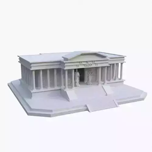 VIRGO TEMPLE - Templo de Virgo - Casa de Virgo Low-poly 3D model
