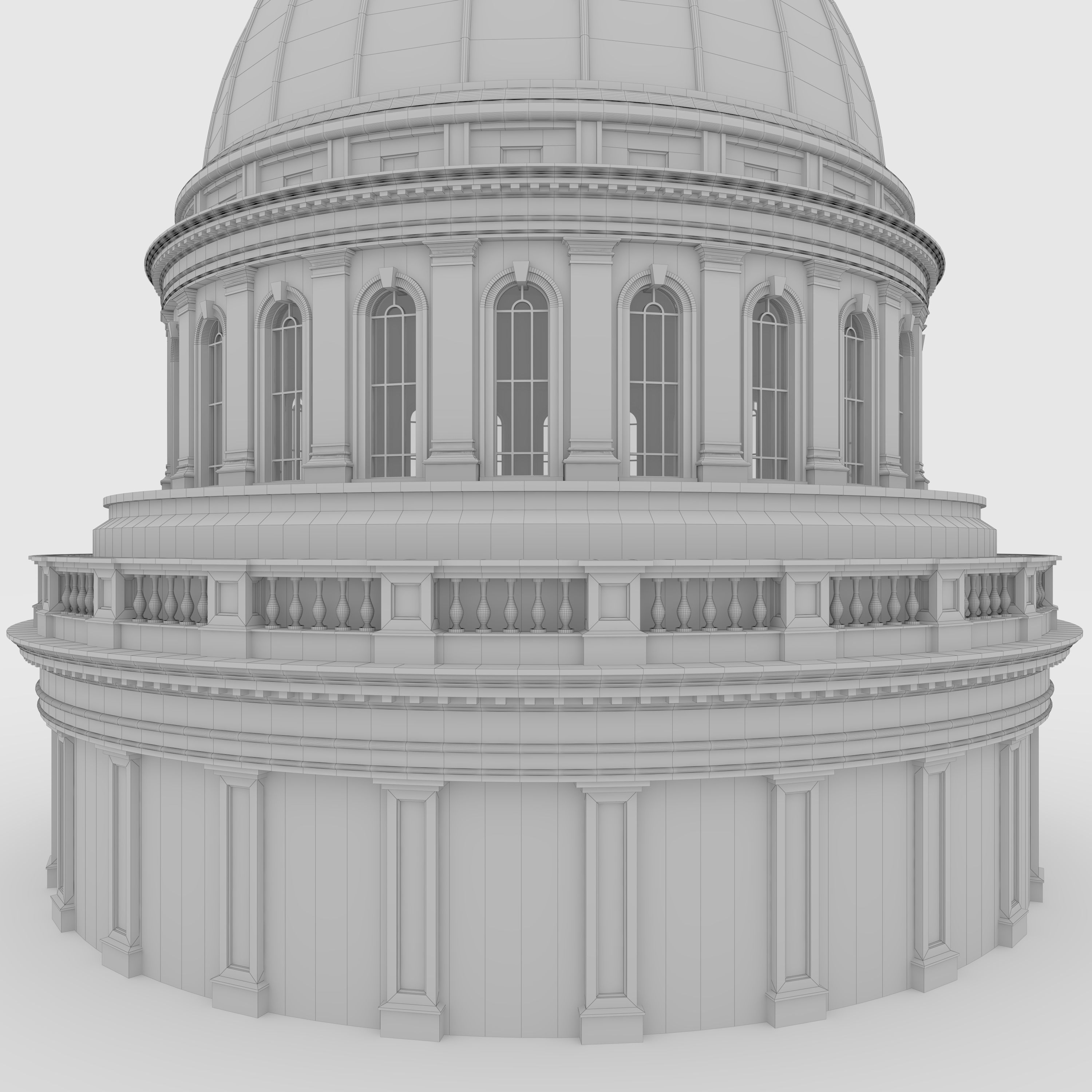 Classic Dome 2 3D model_5