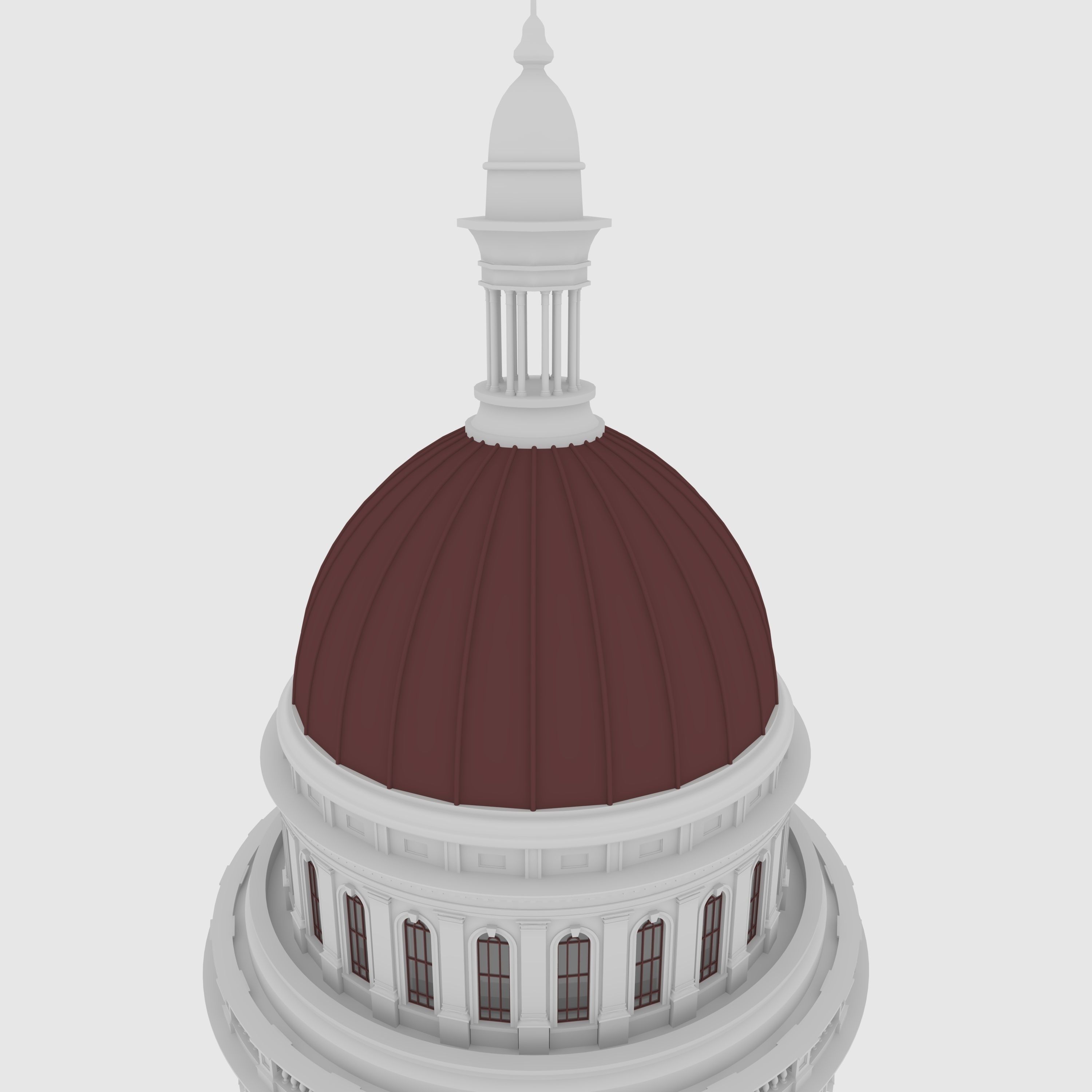 Classic Dome 2 3D model_10