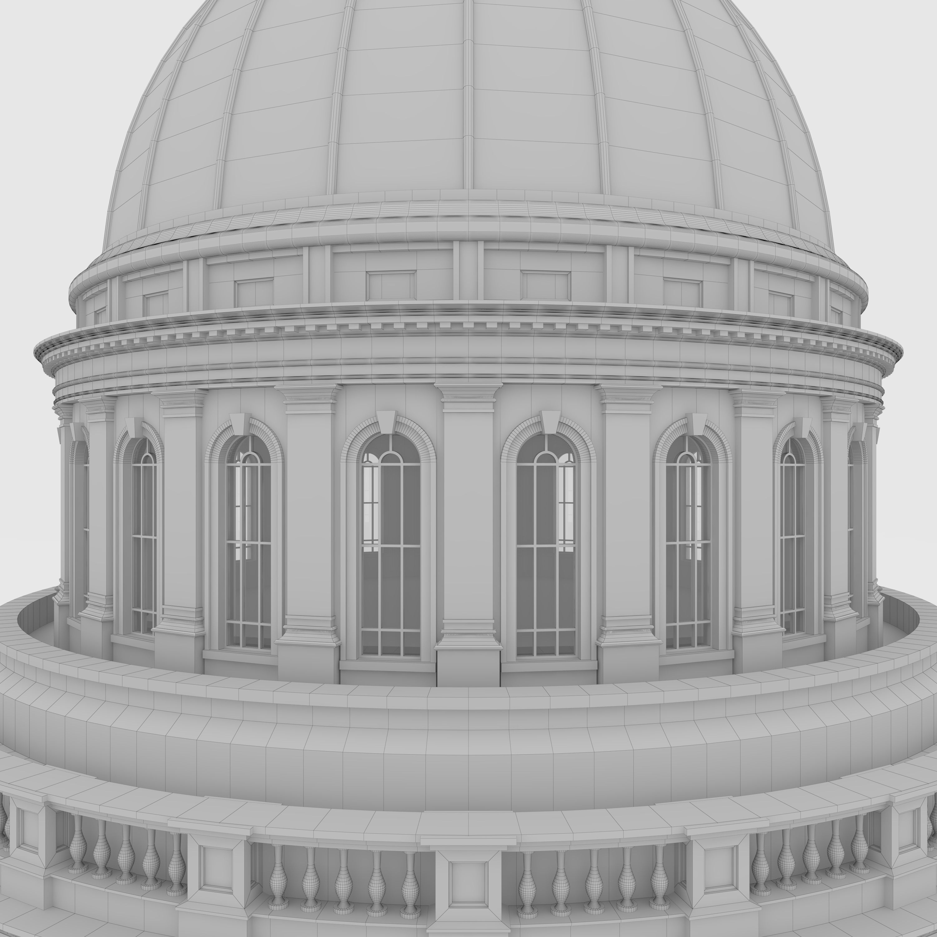 Classic Dome 2 3D model_7
