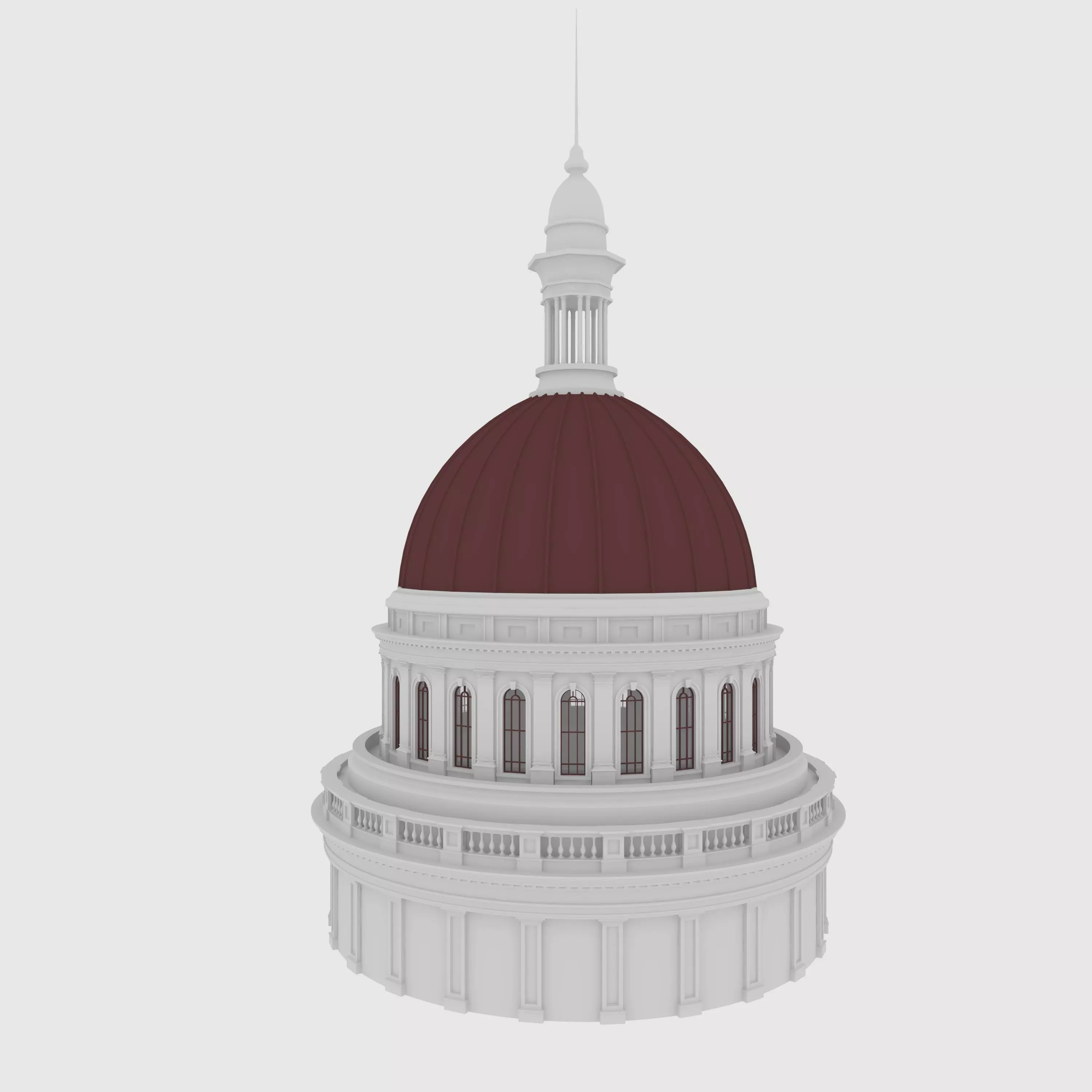 Classic Dome 2 3D model_0