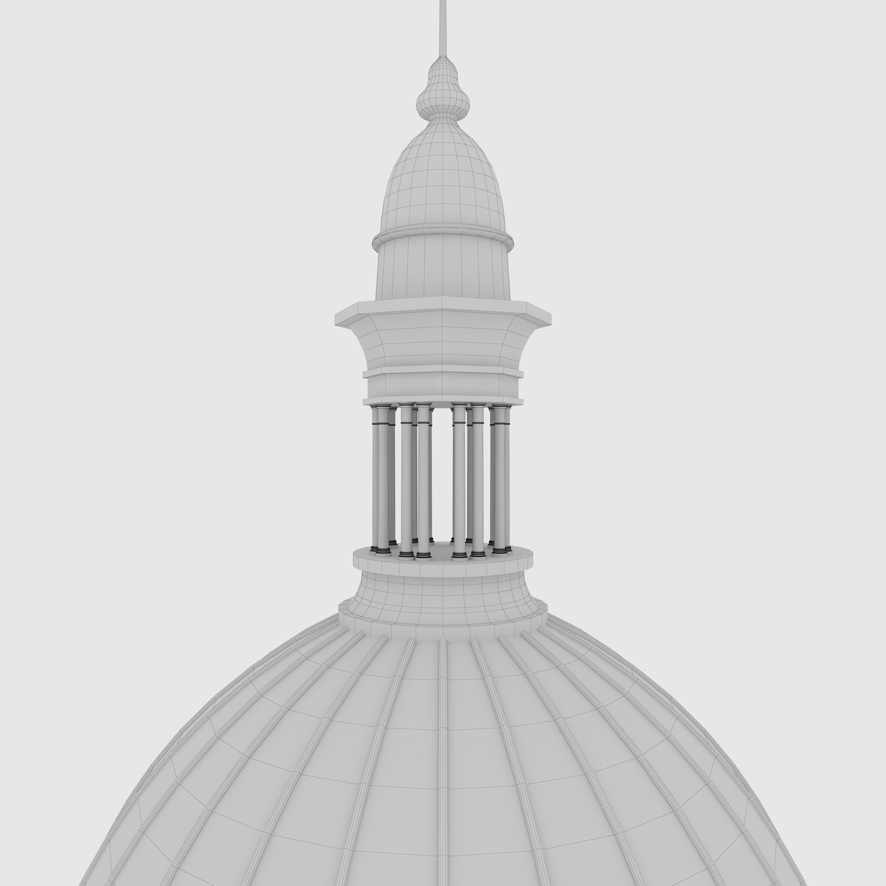 Classic Dome 2 3D model_13