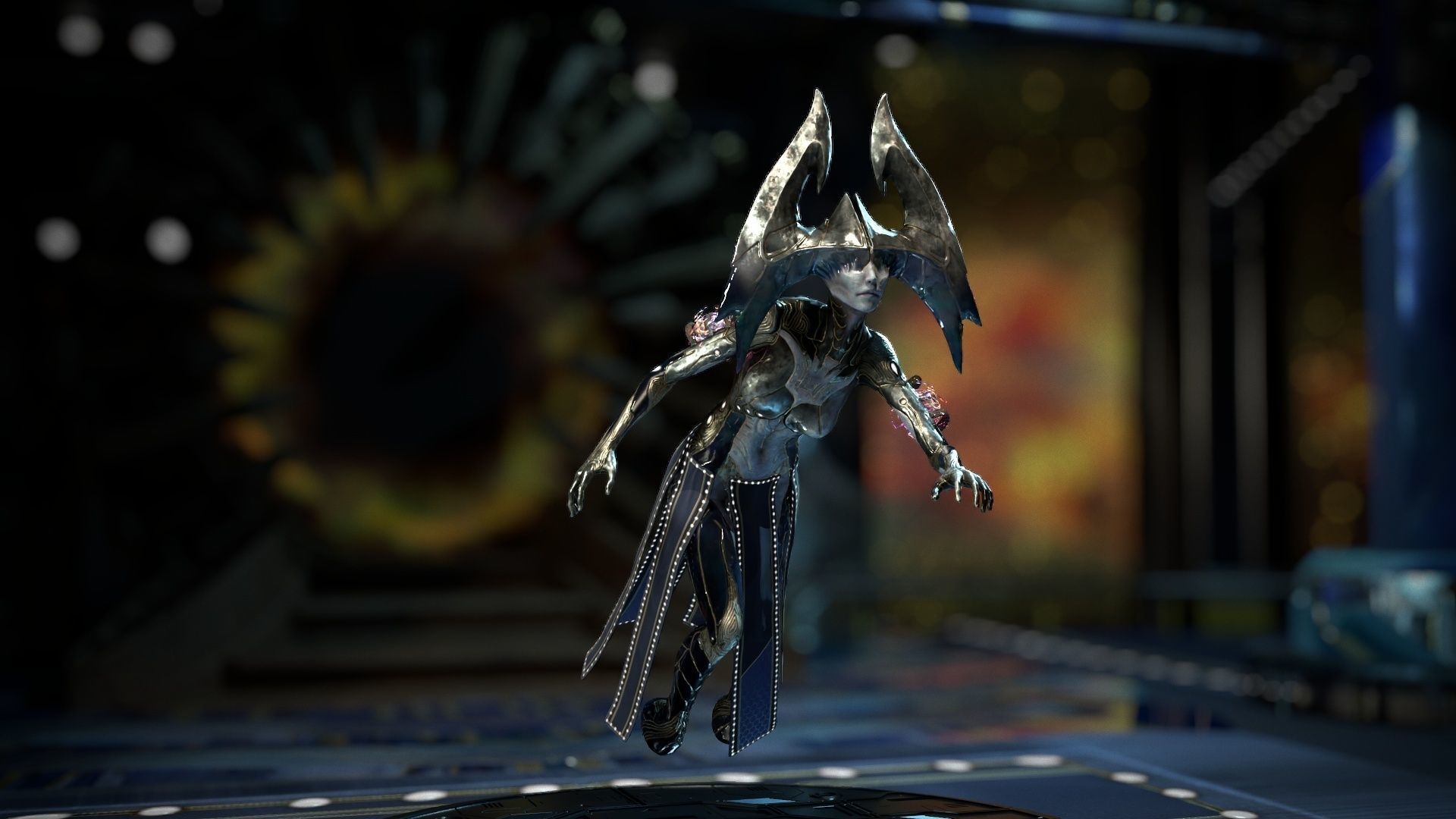 Biochemical Monster Woman 04 Low-poly 3D model_11