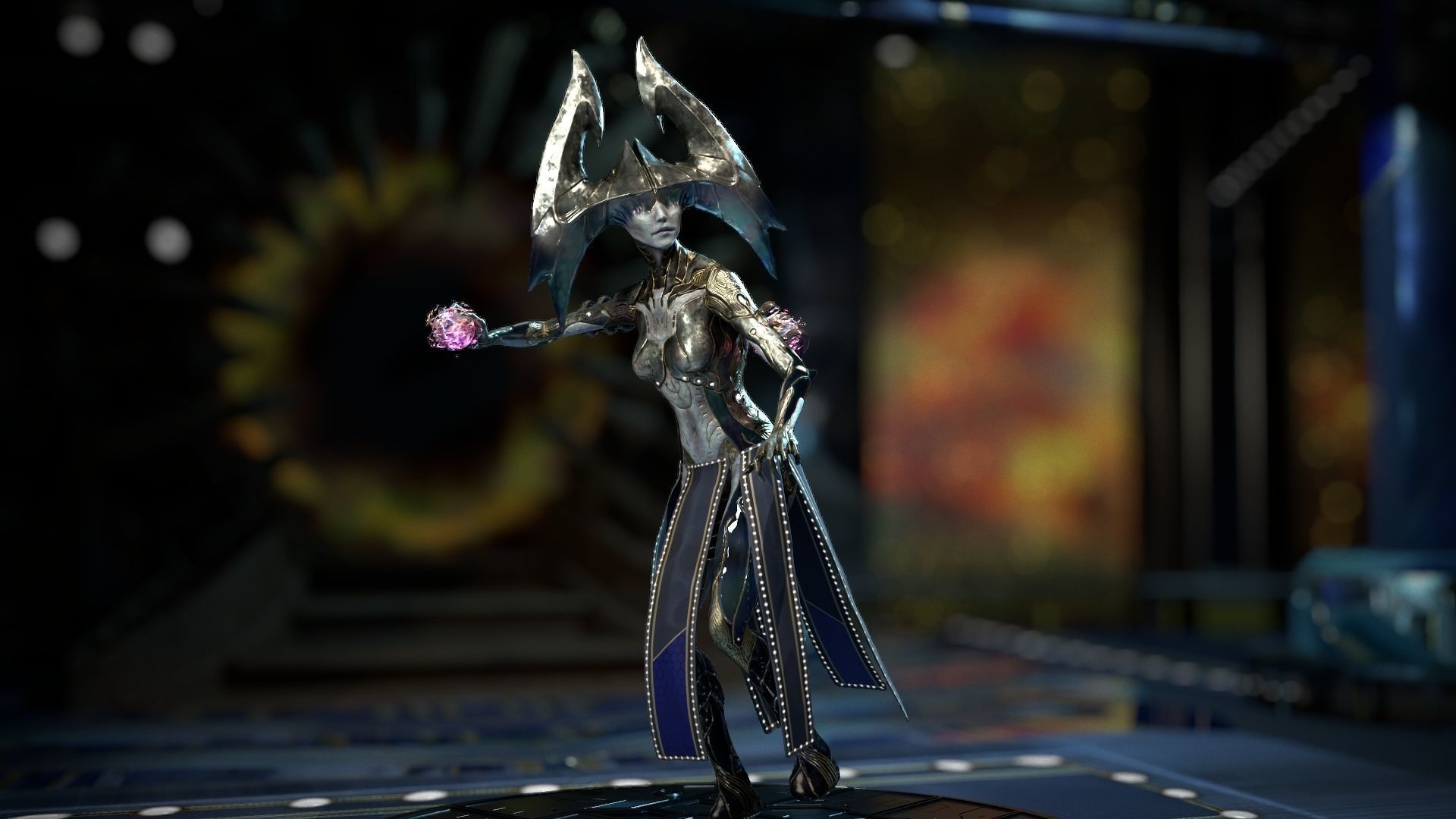 Biochemical Monster Woman 04 Low-poly 3D model_8