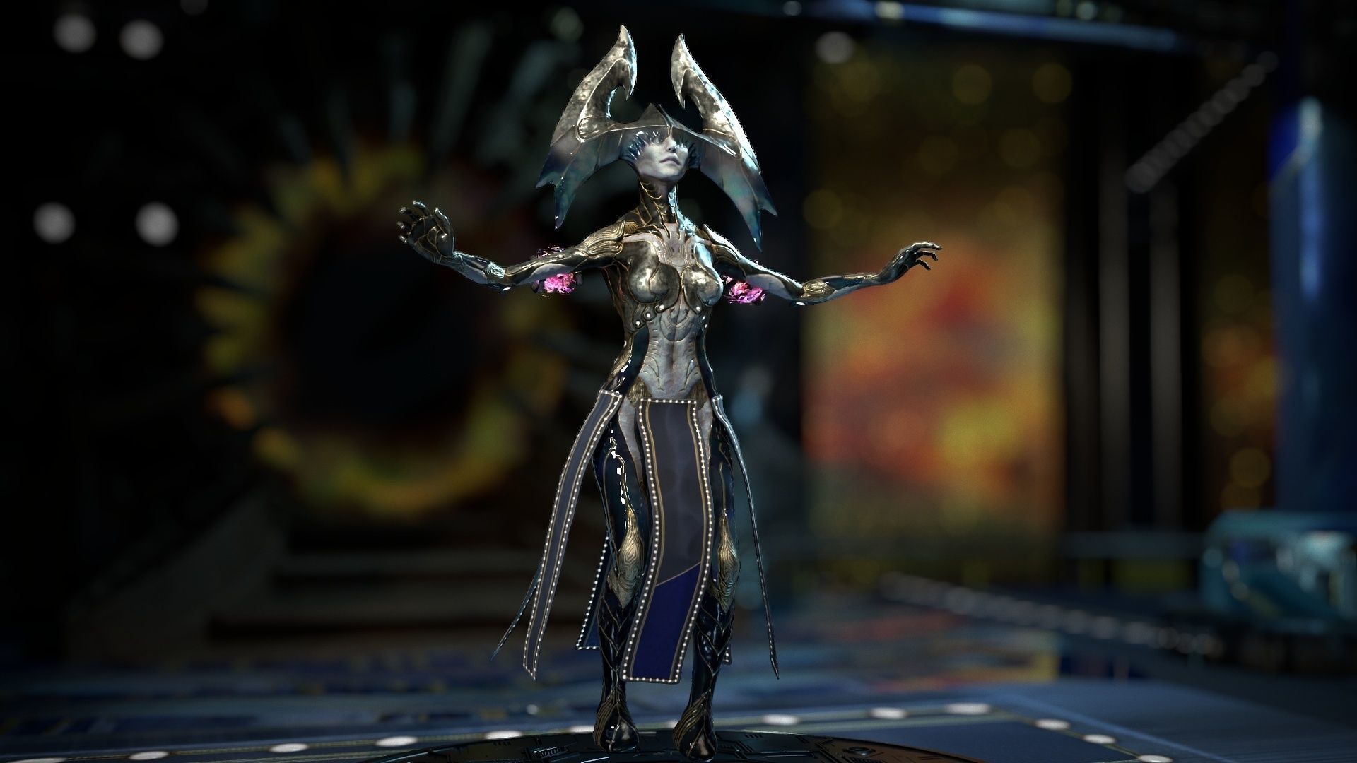 Biochemical Monster Woman 04 Low-poly 3D model_3