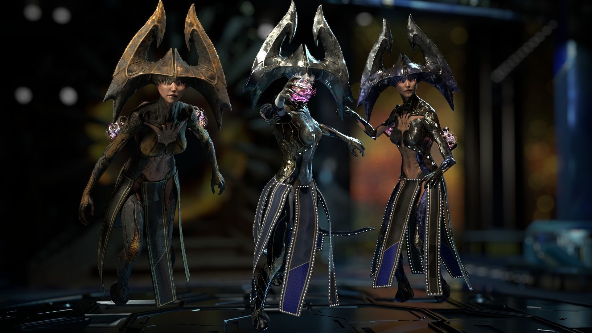 Biochemical Monster Woman 04 Low-poly 3D model_6