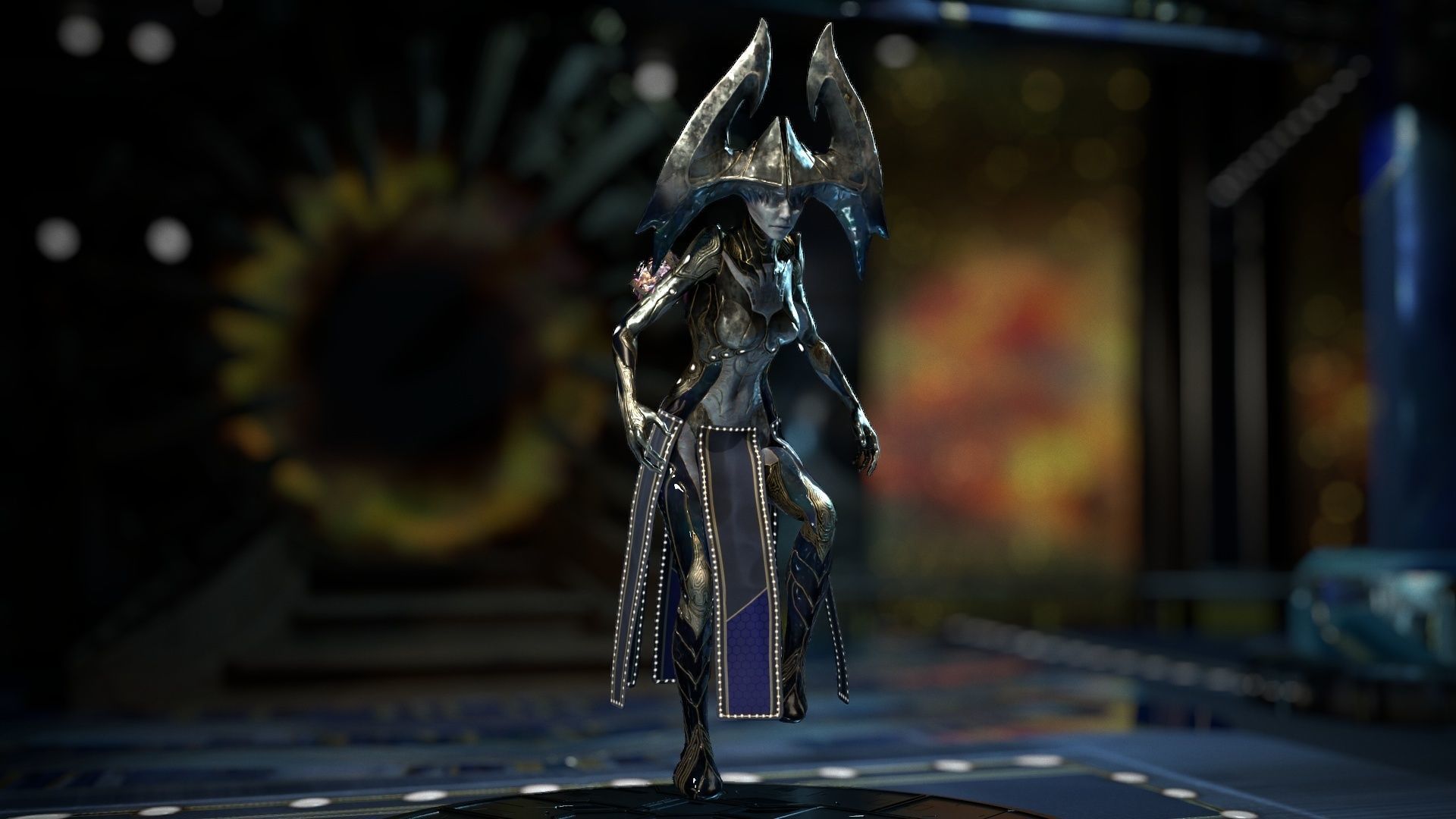 Biochemical Monster Woman 04 Low-poly 3D model_12