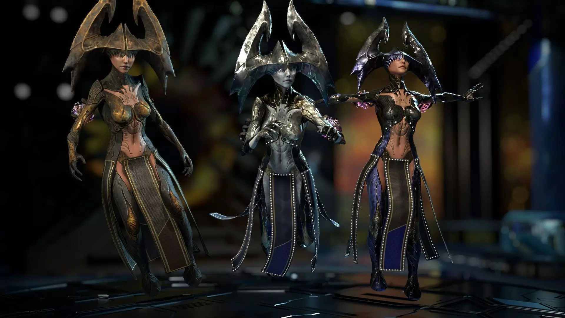 Biochemical Monster Woman 04 Low-poly 3D model_0