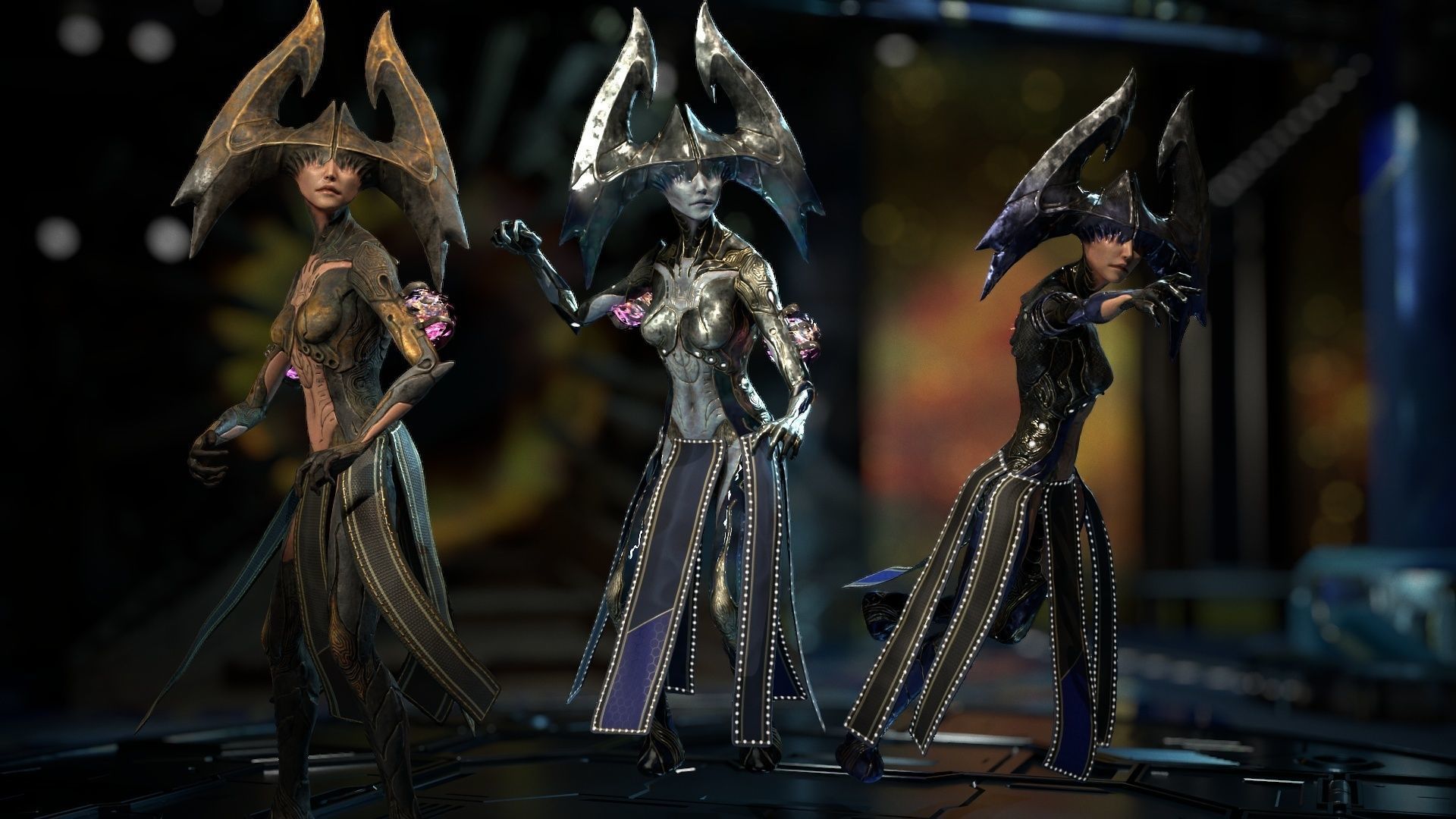 Biochemical Monster Woman 04 Low-poly 3D model_4