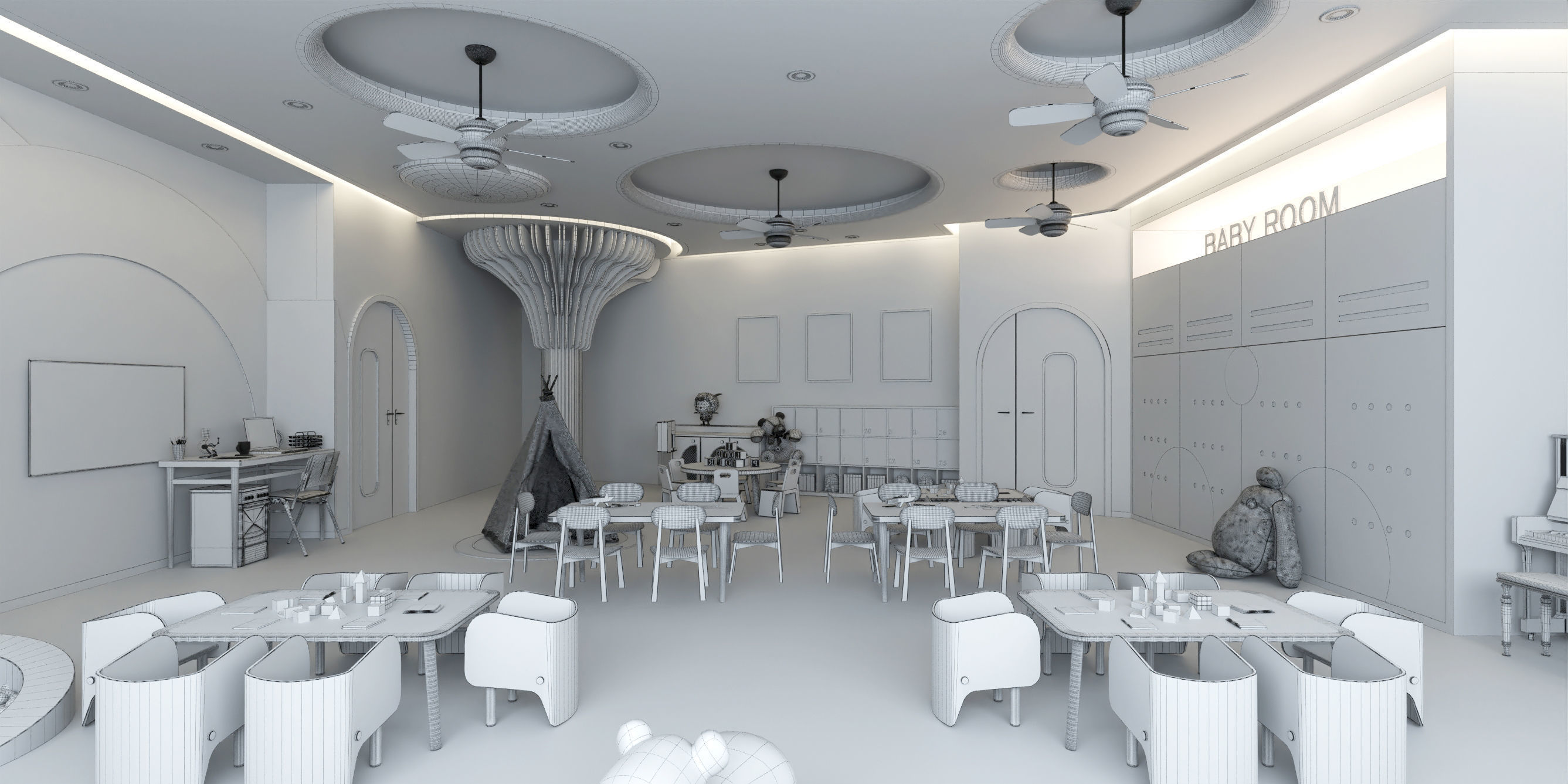 kindergarten 3D model_5