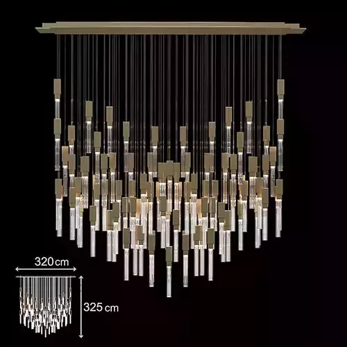 Large Chandelier Free 3D model