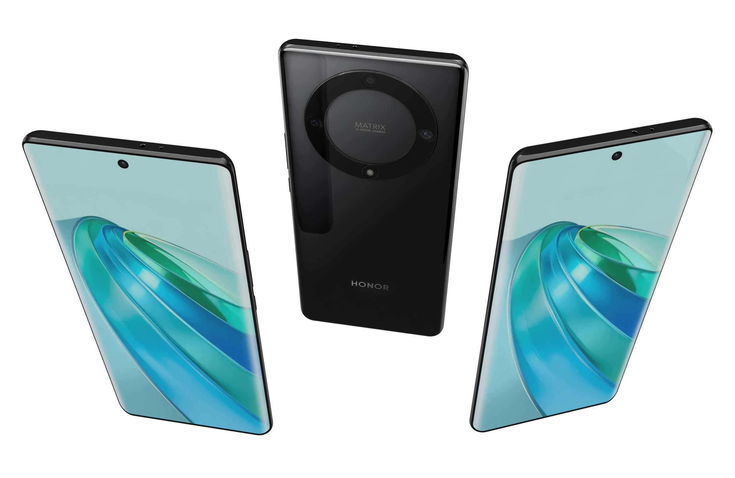 Honor X9a Black 3D model_1