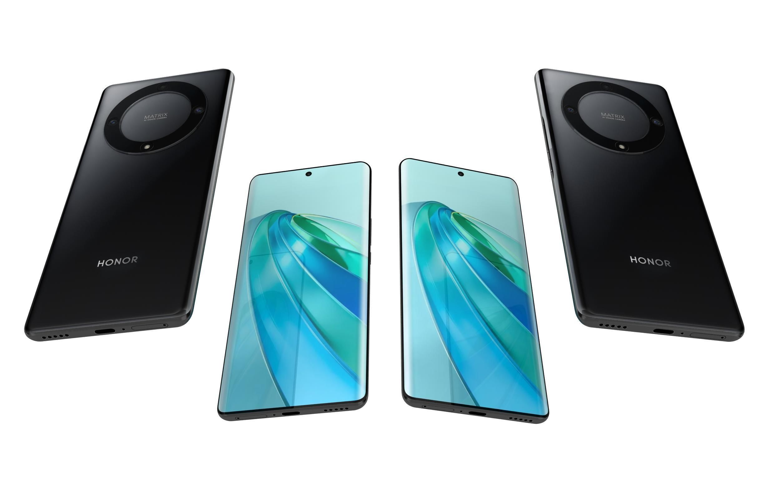 Honor X9a Black 3D model_5