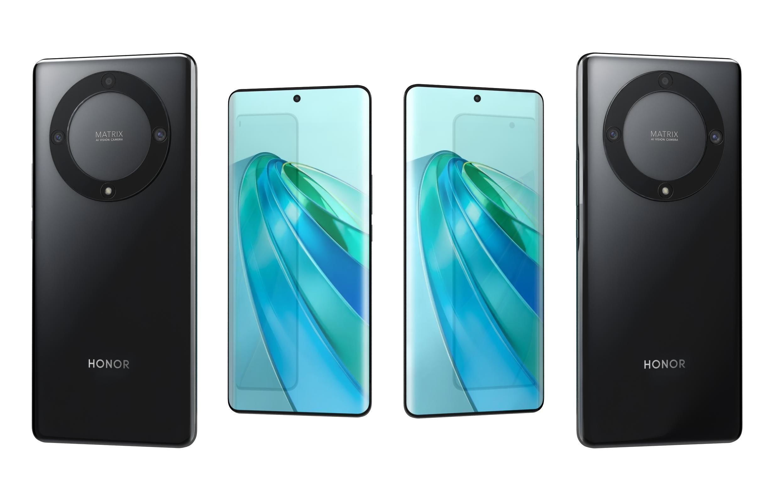 Honor X9a Black 3D model_3