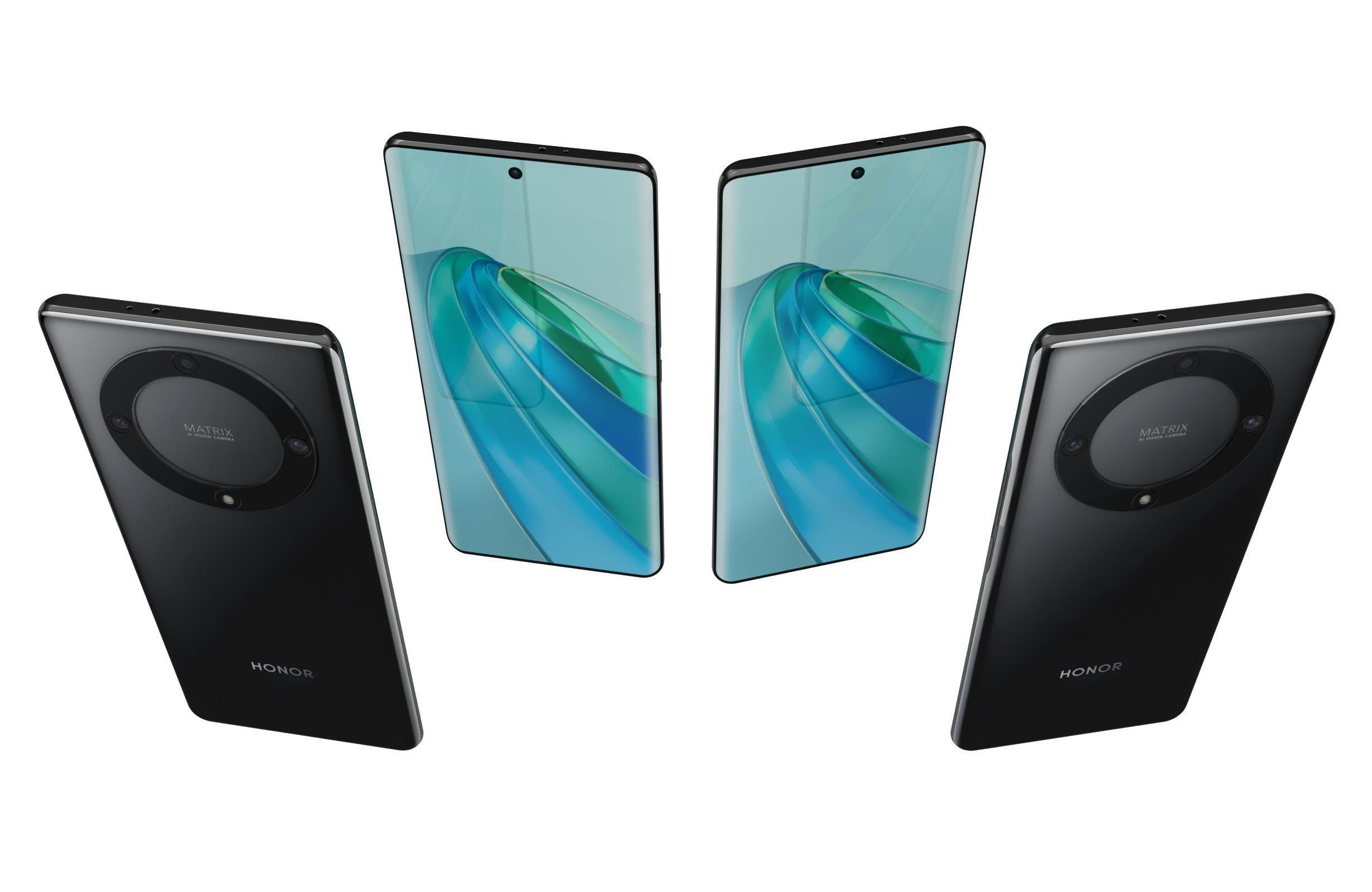 Honor X9a Black 3D model_4