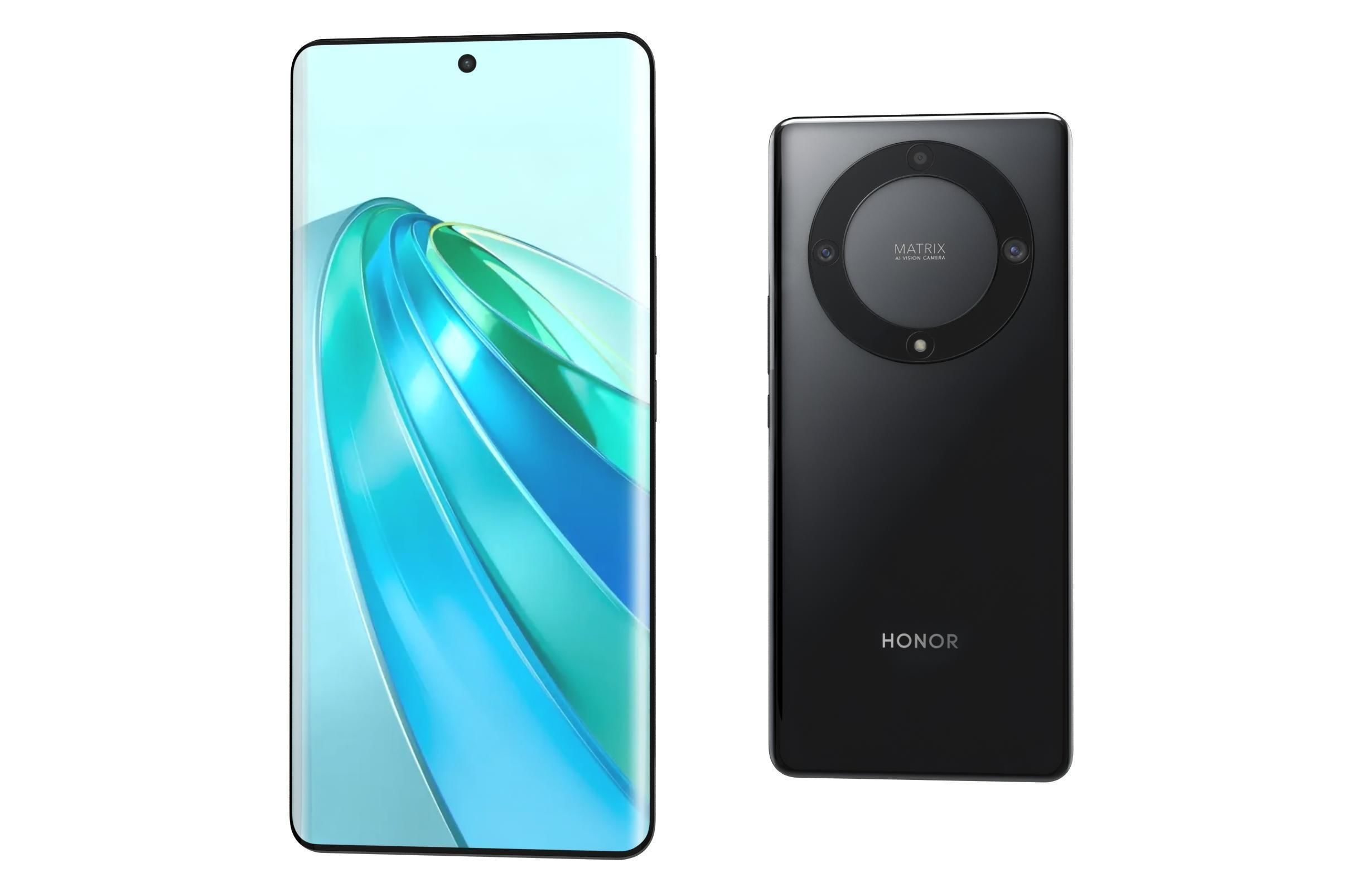 Honor X9a Black 3D model_6