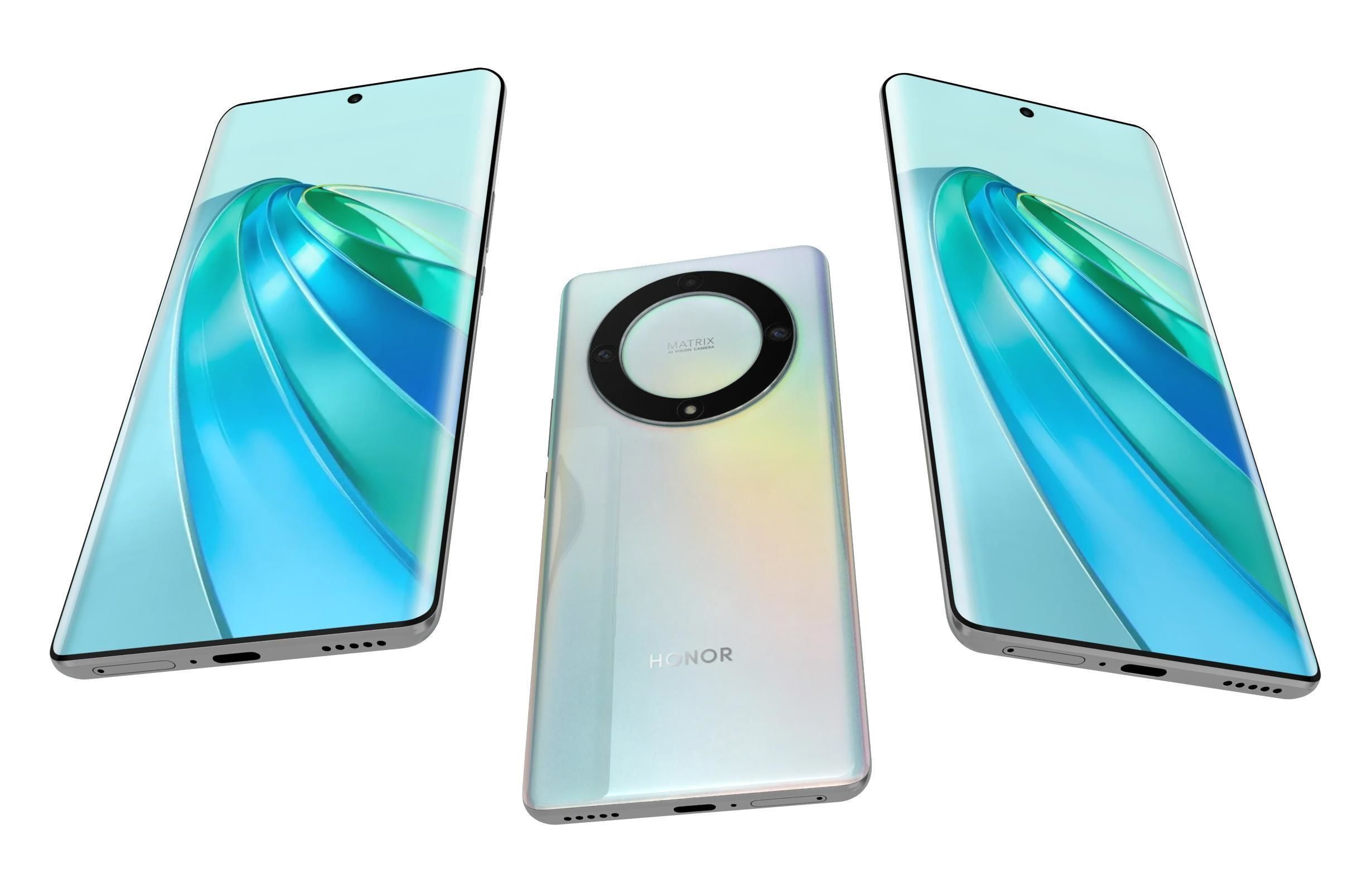 Honor X9a White 3D model_2