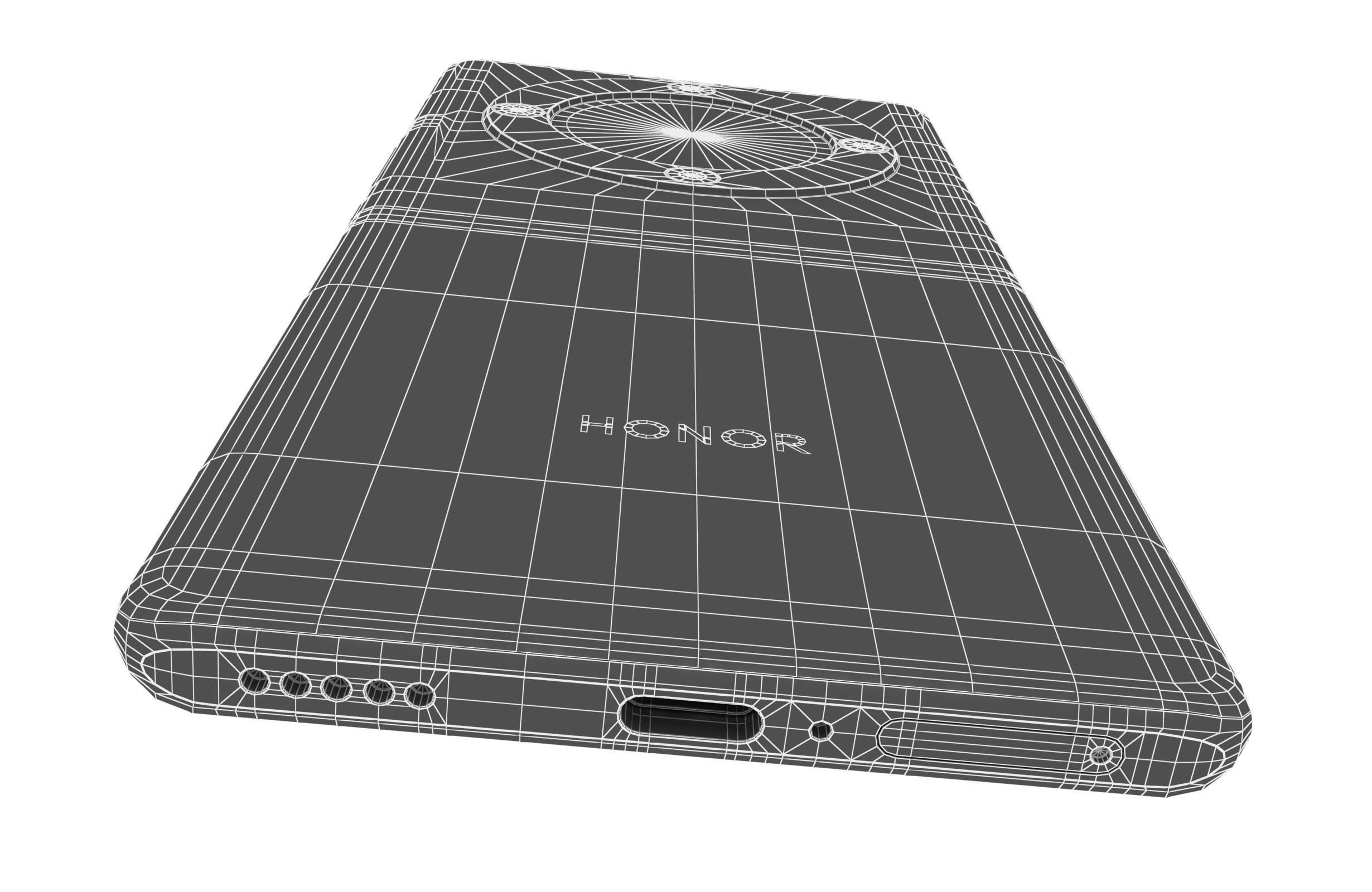 Honor X9a White 3D model_21