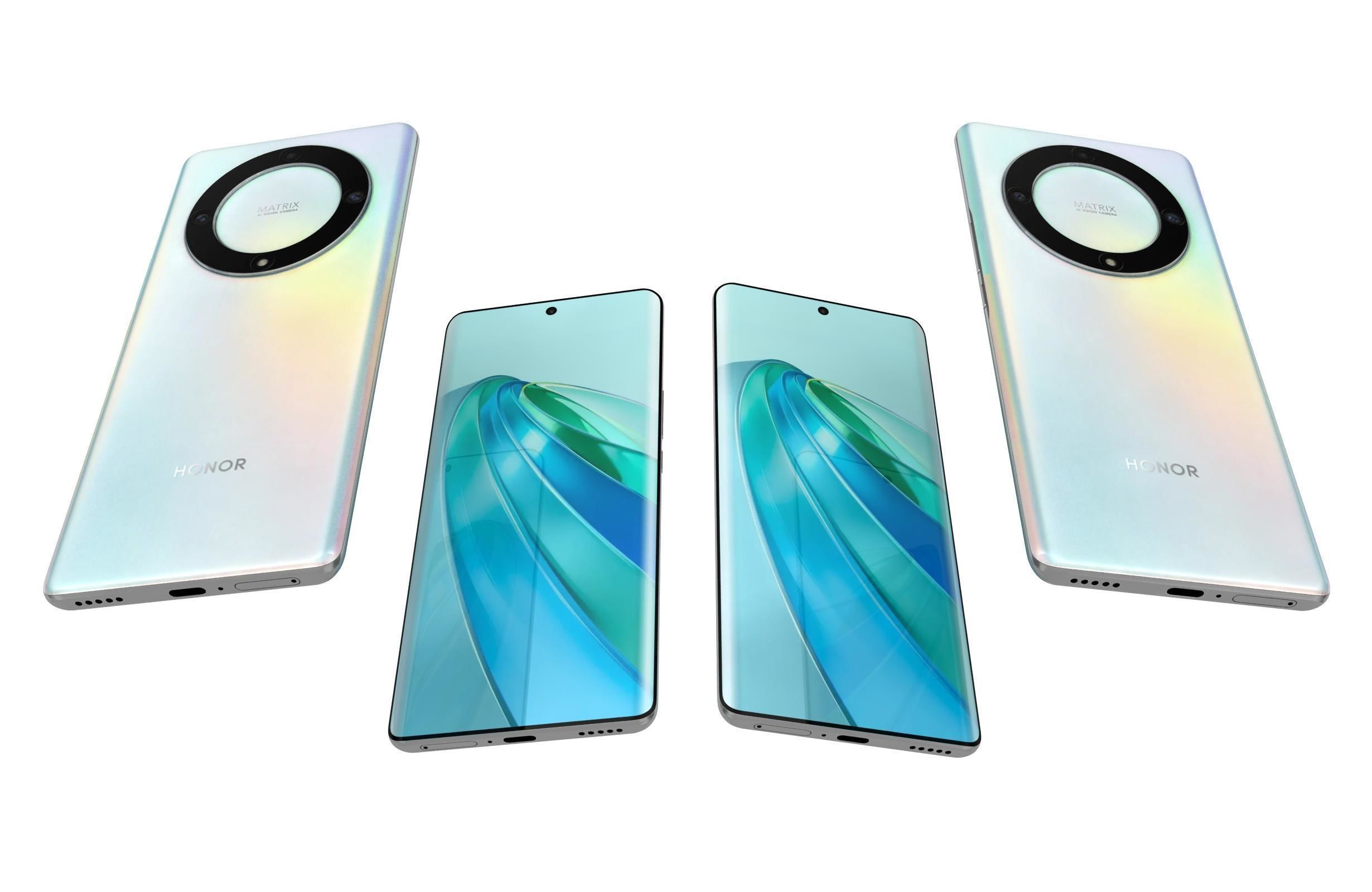 Honor X9a White 3D model_5