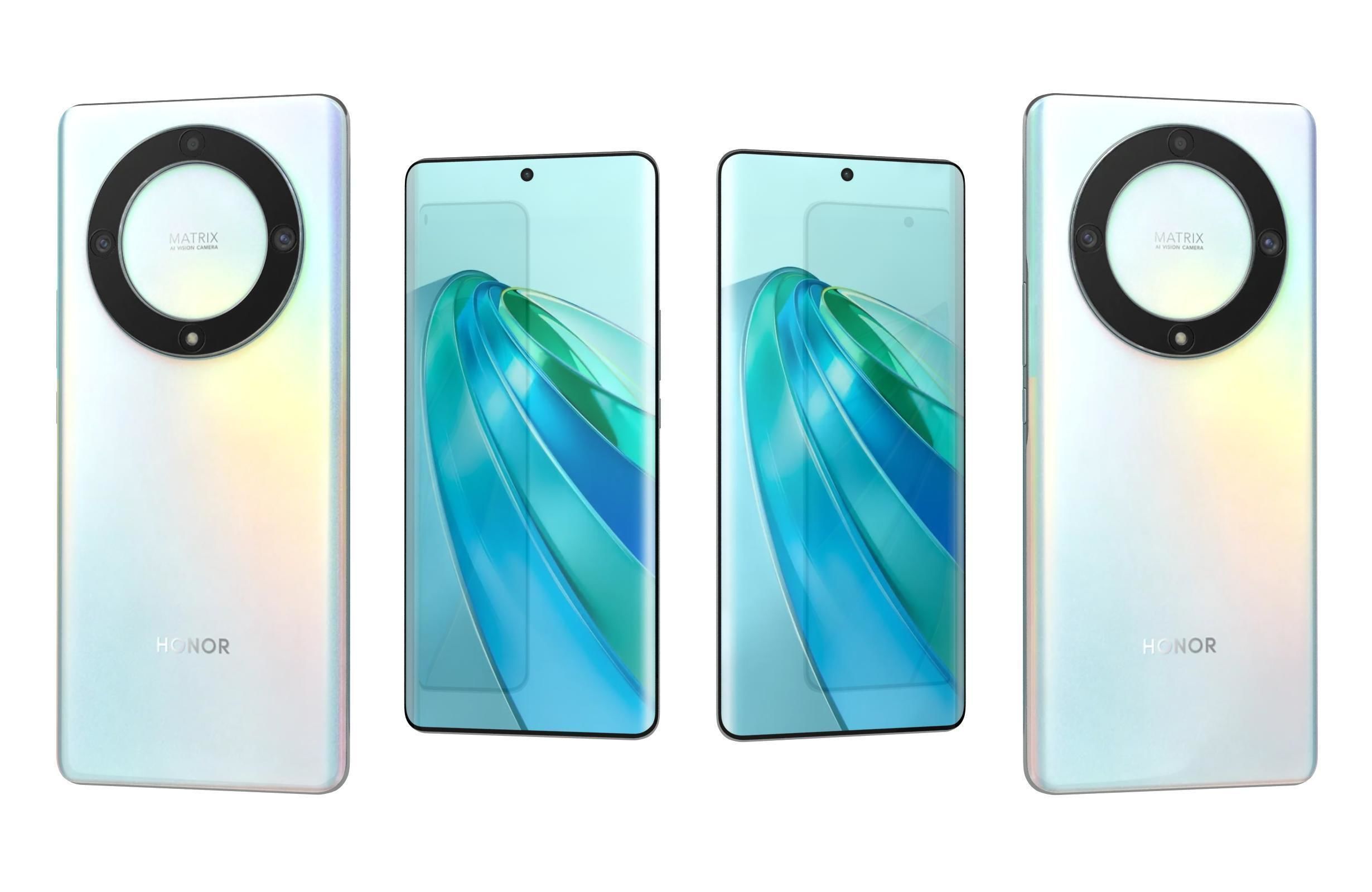 Honor X9a White 3D model_3