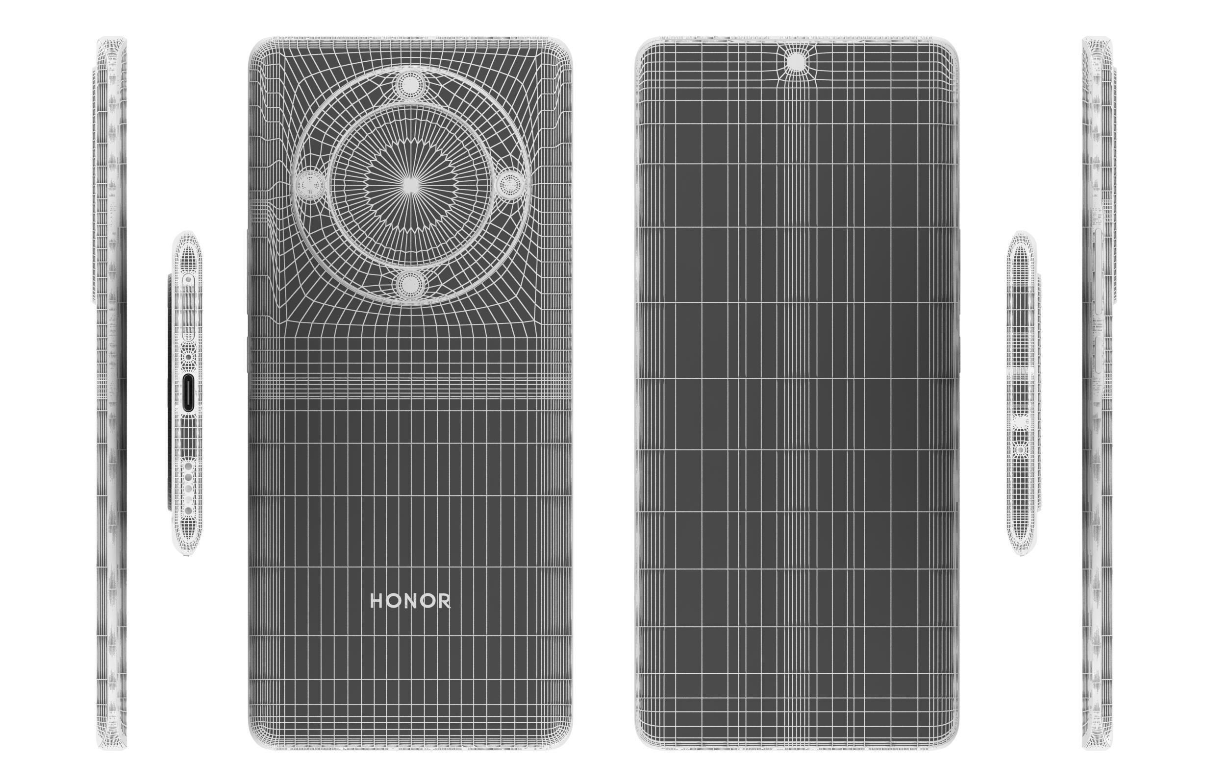 Honor X9a White 3D model_17