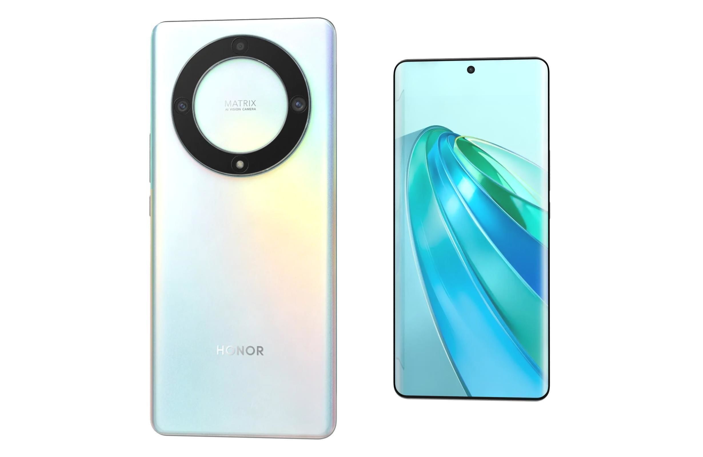 Honor X9a White 3D model_7